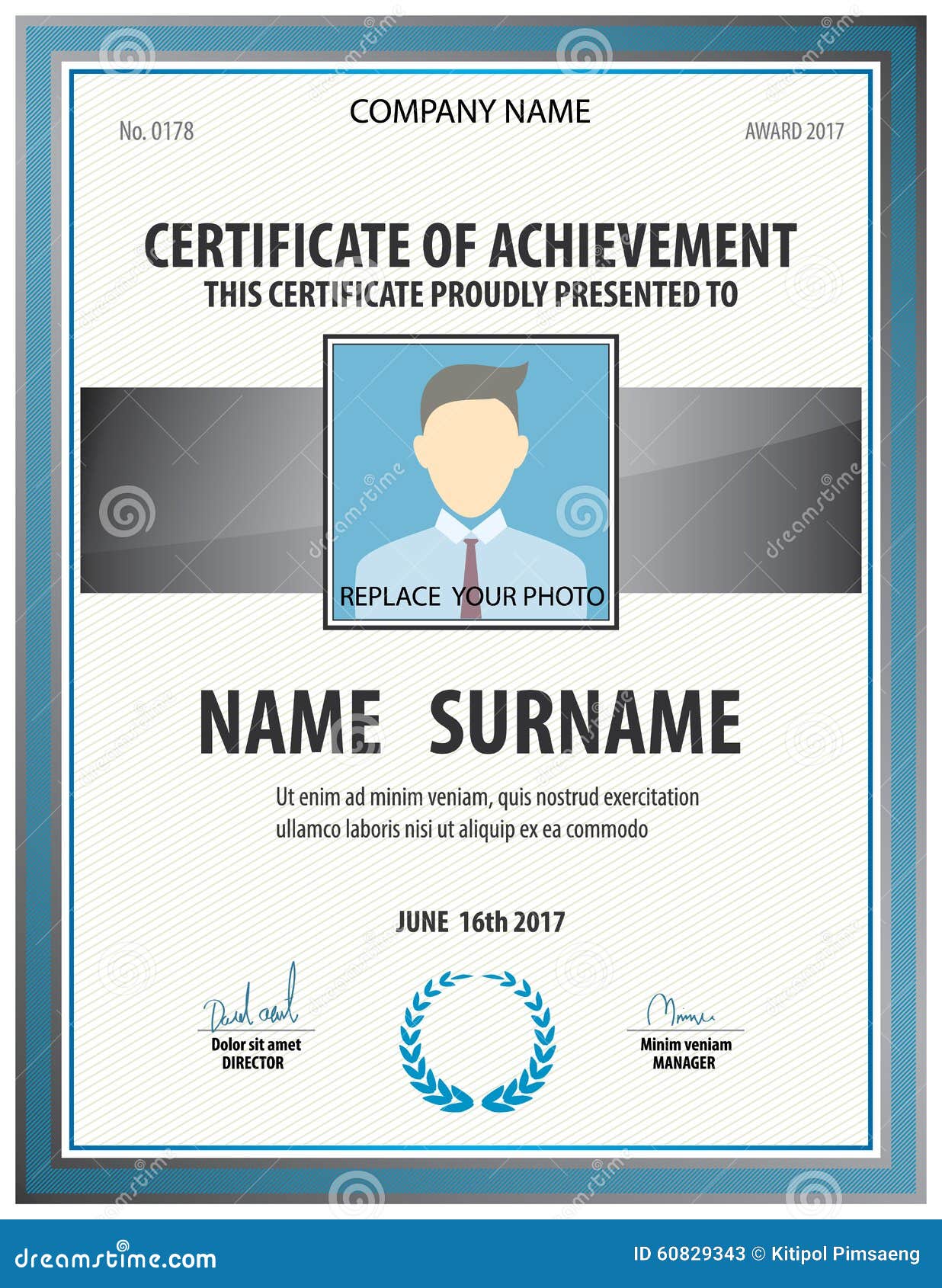 Certificate Template Size