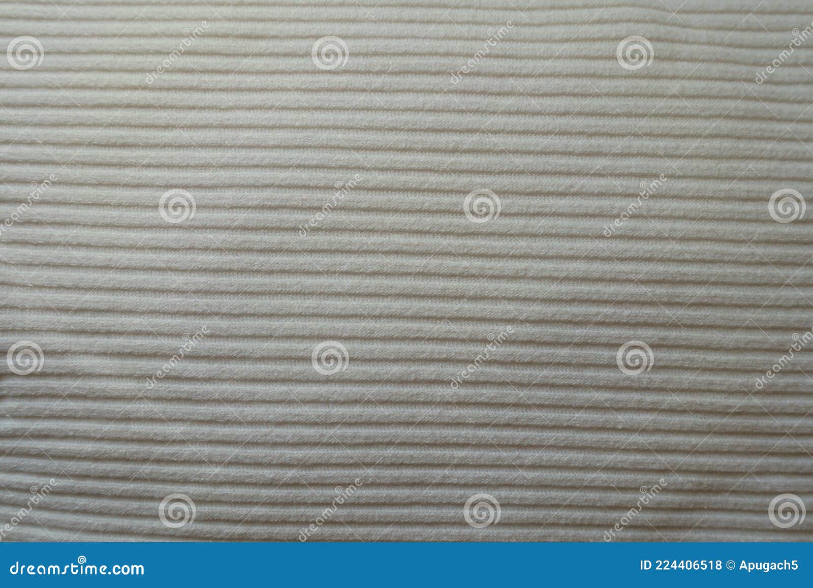 Horizontal Wales on White Ribbed Fabric Stock Photo Image of