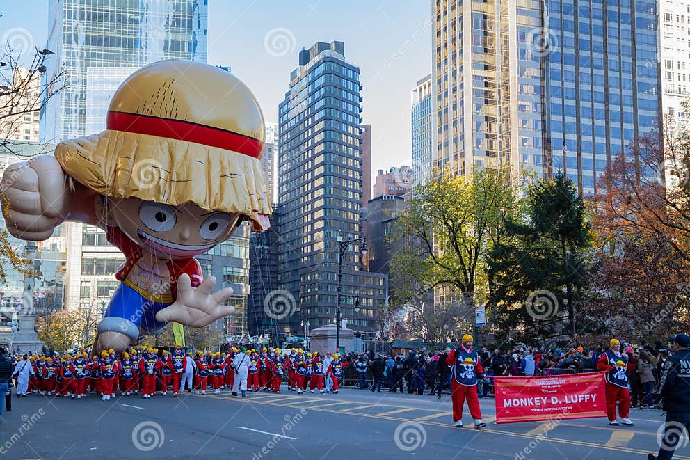Monkey D Luffy in the Macy S Thanksgiving Day Parade 2023 Editorial