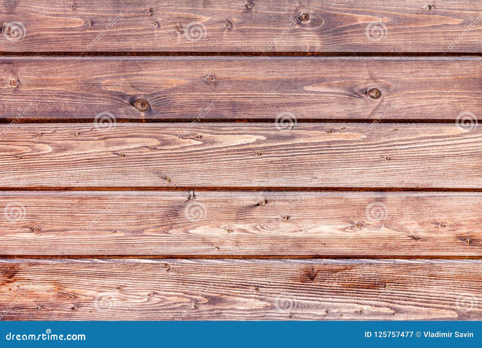 Horizontal Wooden Panels of Dark Wood for the Background. Stock Image