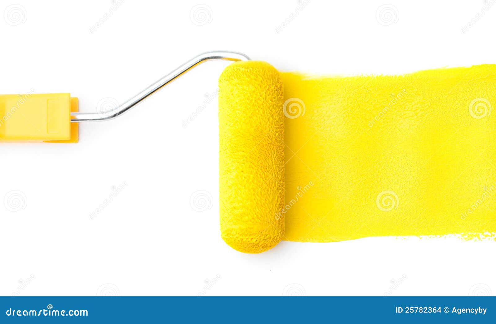 Horizontally Viewed Painting Roller Stock Images - Image: 25782364