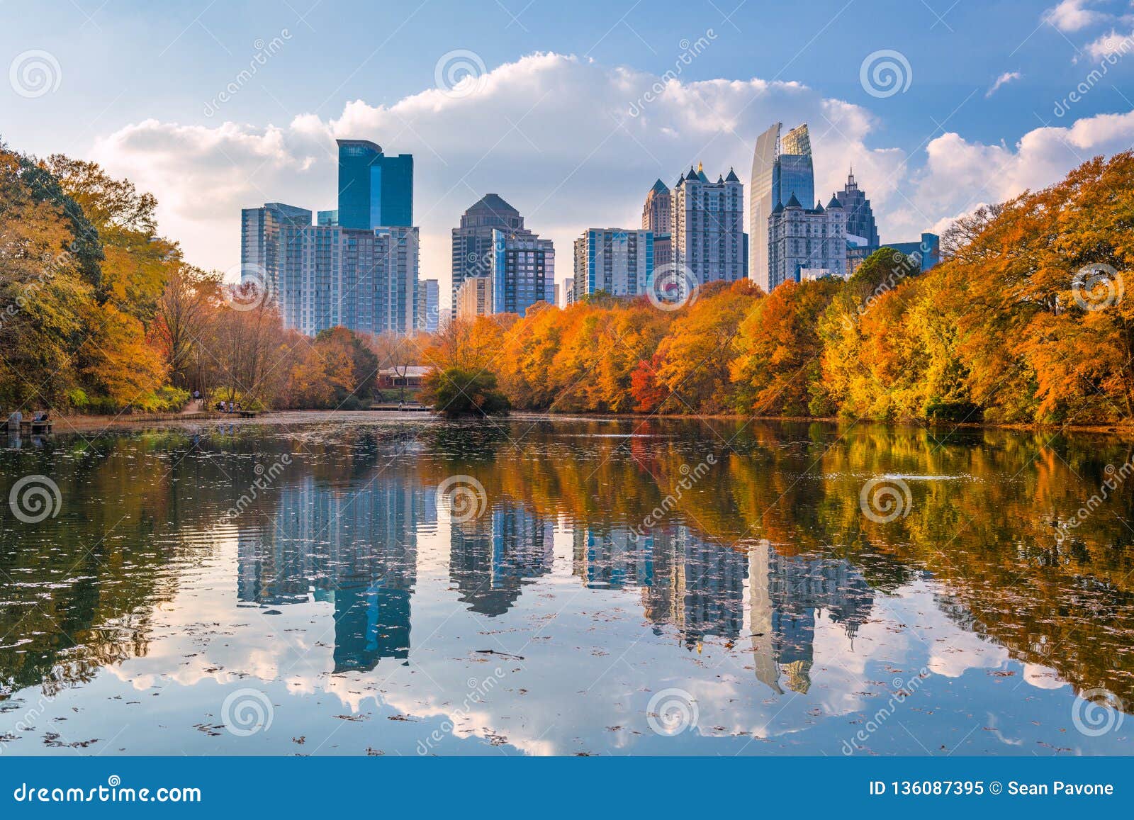 Horizonte Del Parque De Atlanta, Georgia, Los E.E.U.U. Piamonte En