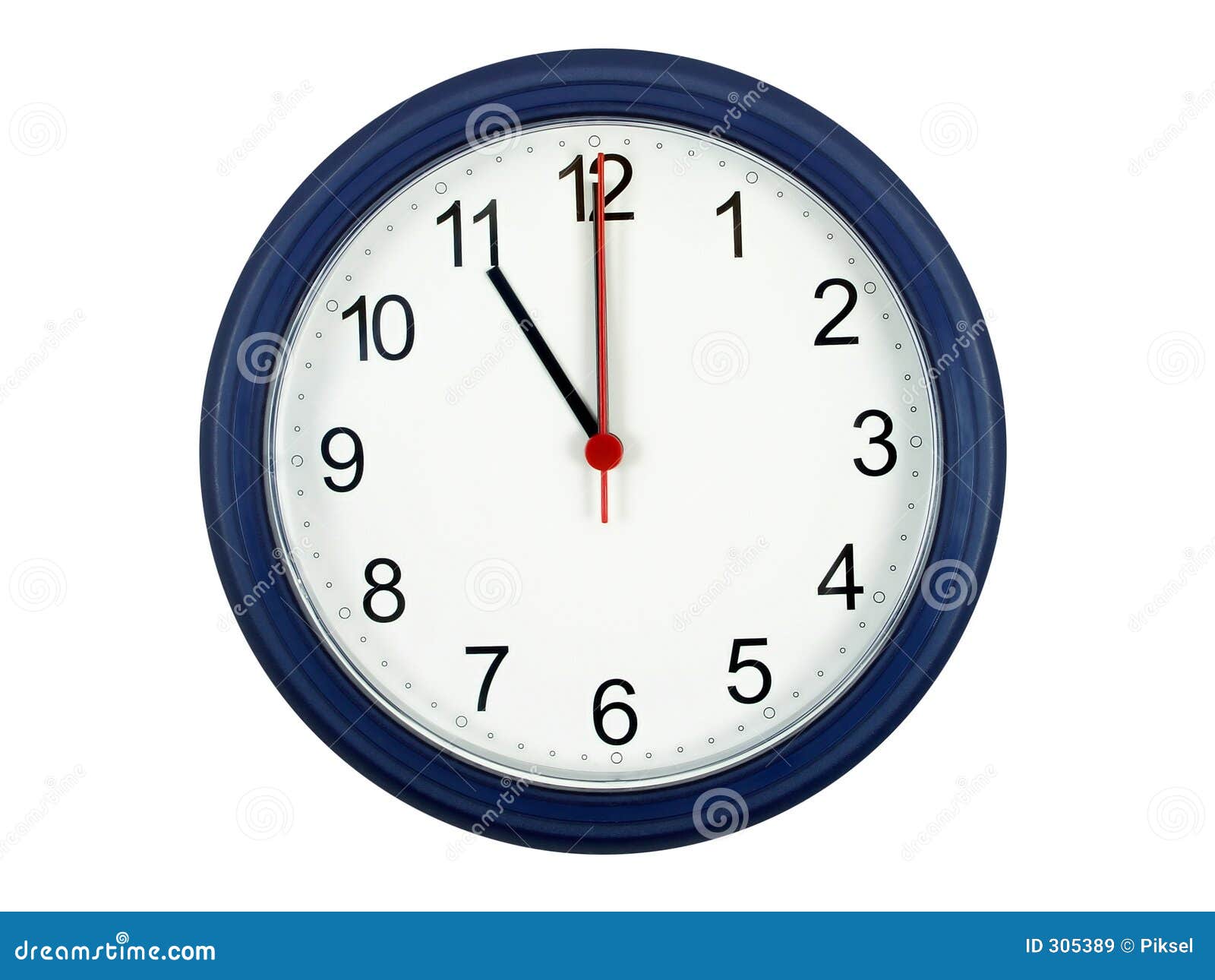 Horloge Affichant 11 Heures Image stock - Image du mesure, affaires: 305389