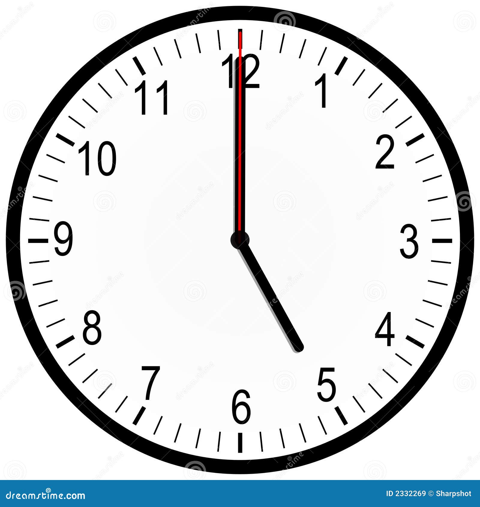 Horloge De Bureau 5 Heures Illustration Stock Illustration Du Objet horloge-de-bureau-5-heures-illustration-stock-illustration-du-objet