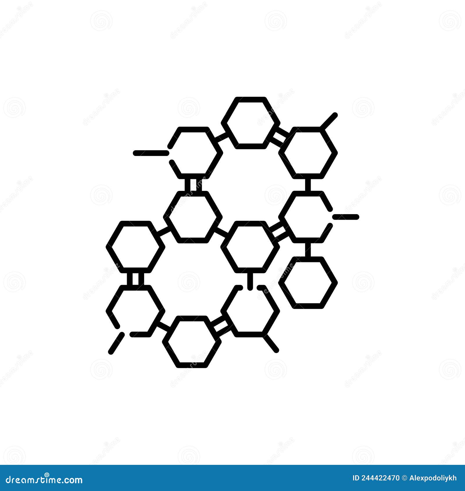 hormone formule color line icon. pictogram for web page