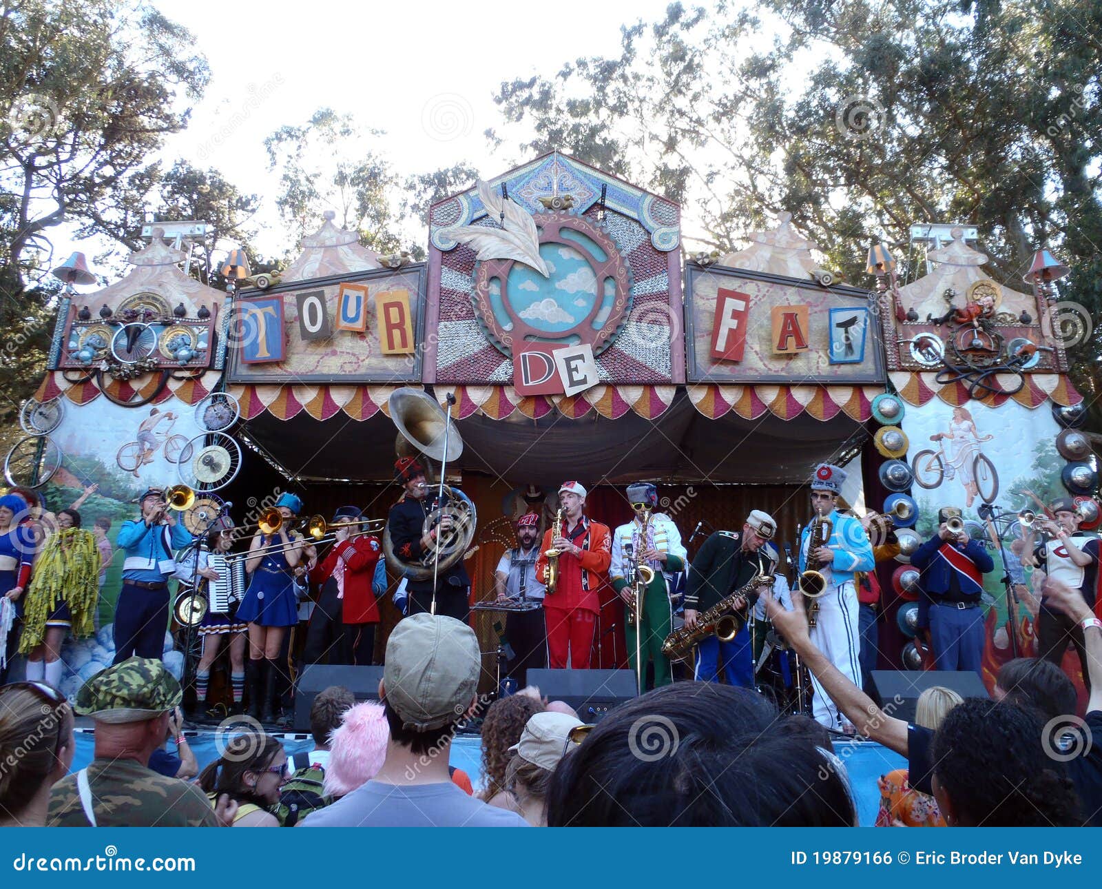 Horn Band Plays Music on Stage Editorial Photo Image of activity, female 19879166