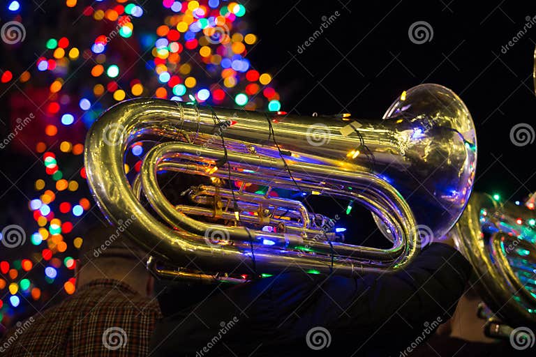Horn at the Lancaster City Tree Lighting Editorial Photography Image
