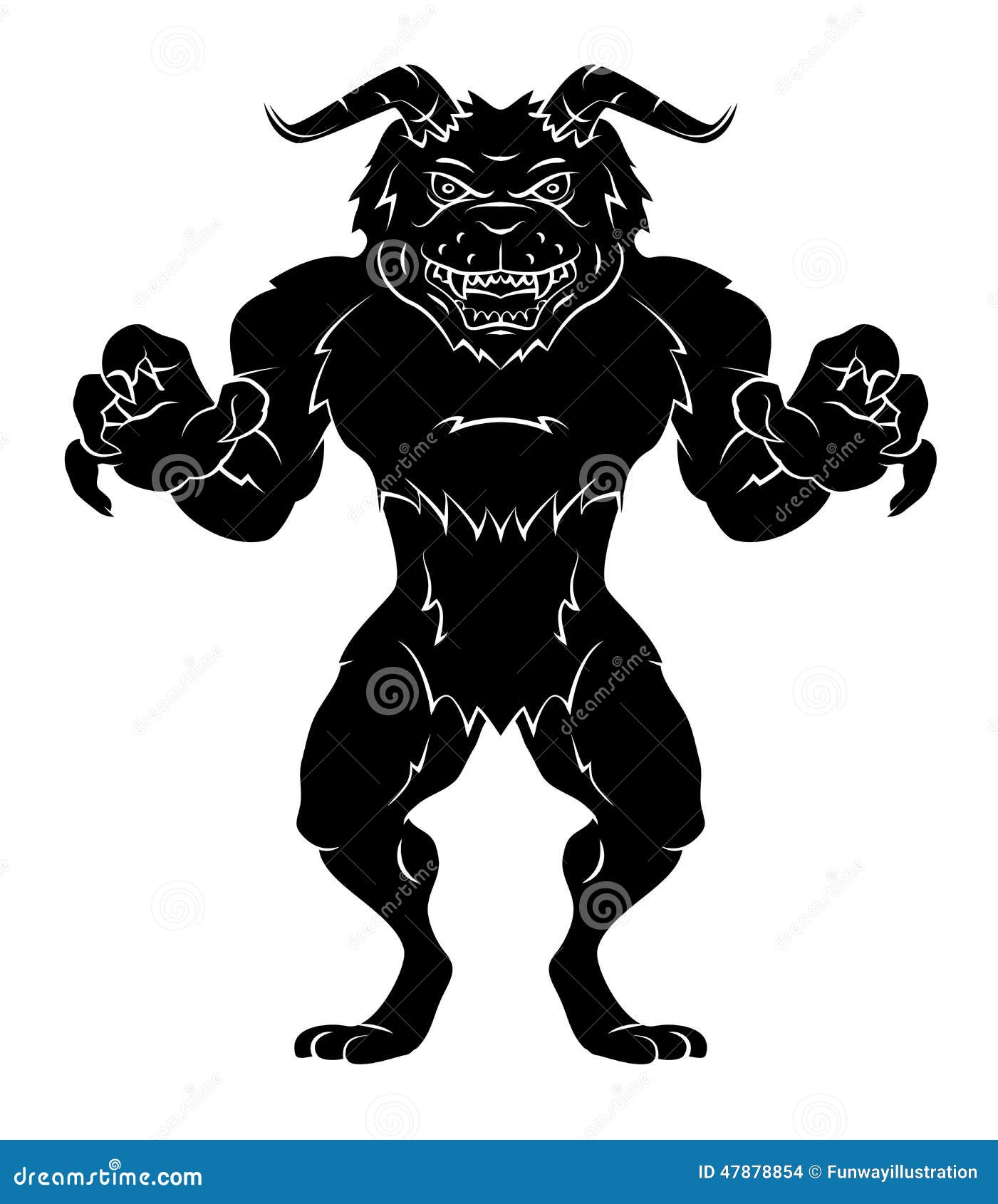 Horn Monster stock vector. Illustration of character 47878854