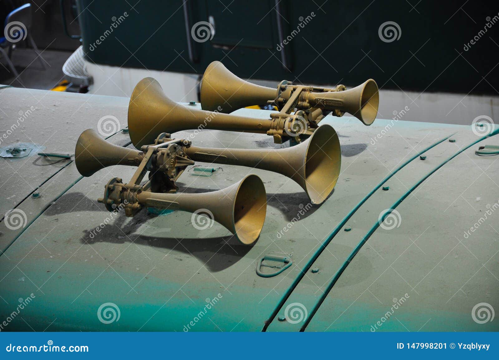 Train Horn on top stock image. Image of train, details 147998201