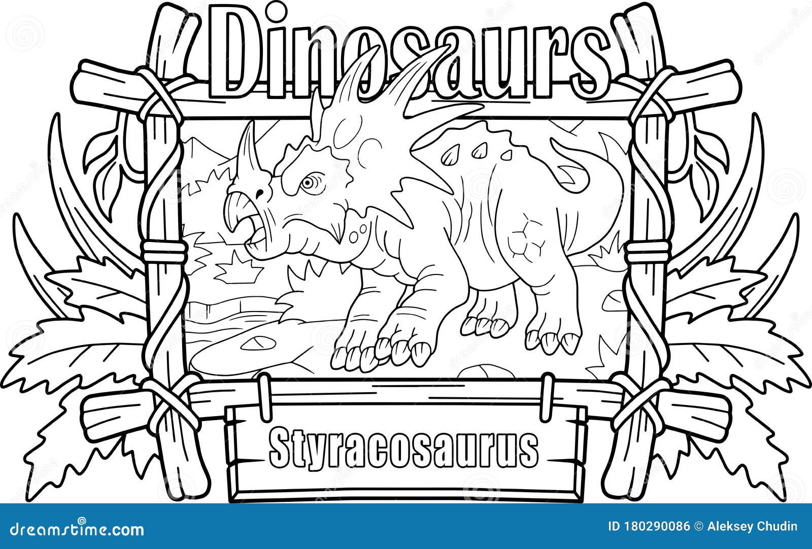 Download Horned Dinosaur Styracosaurus, Coloring Book, Funny ...