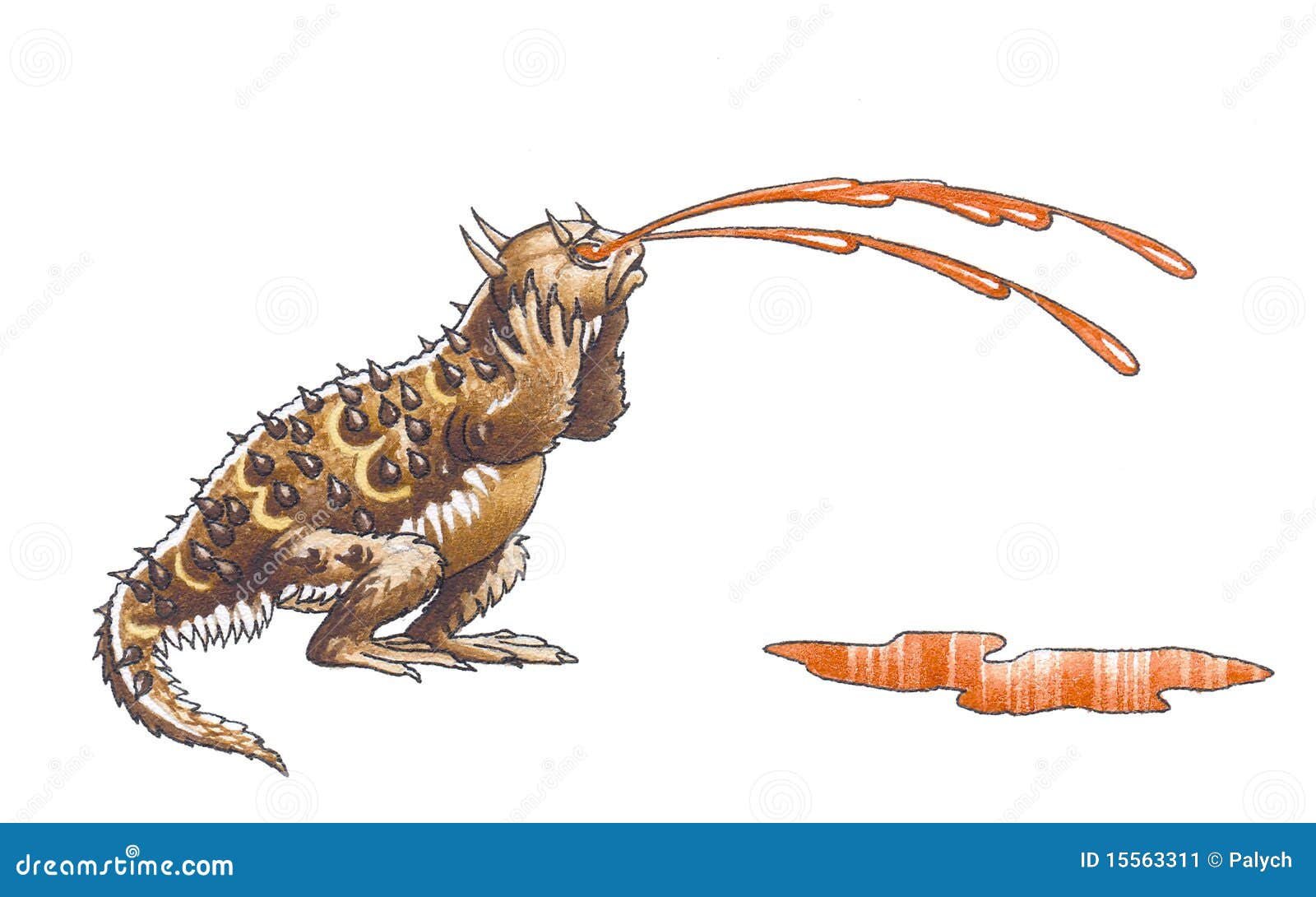 horned lizard cartoon