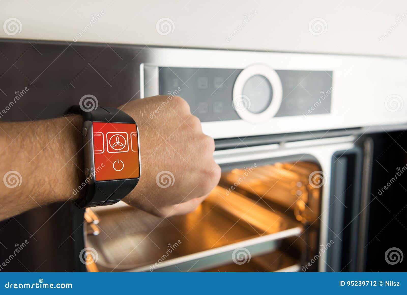 horno con reloj