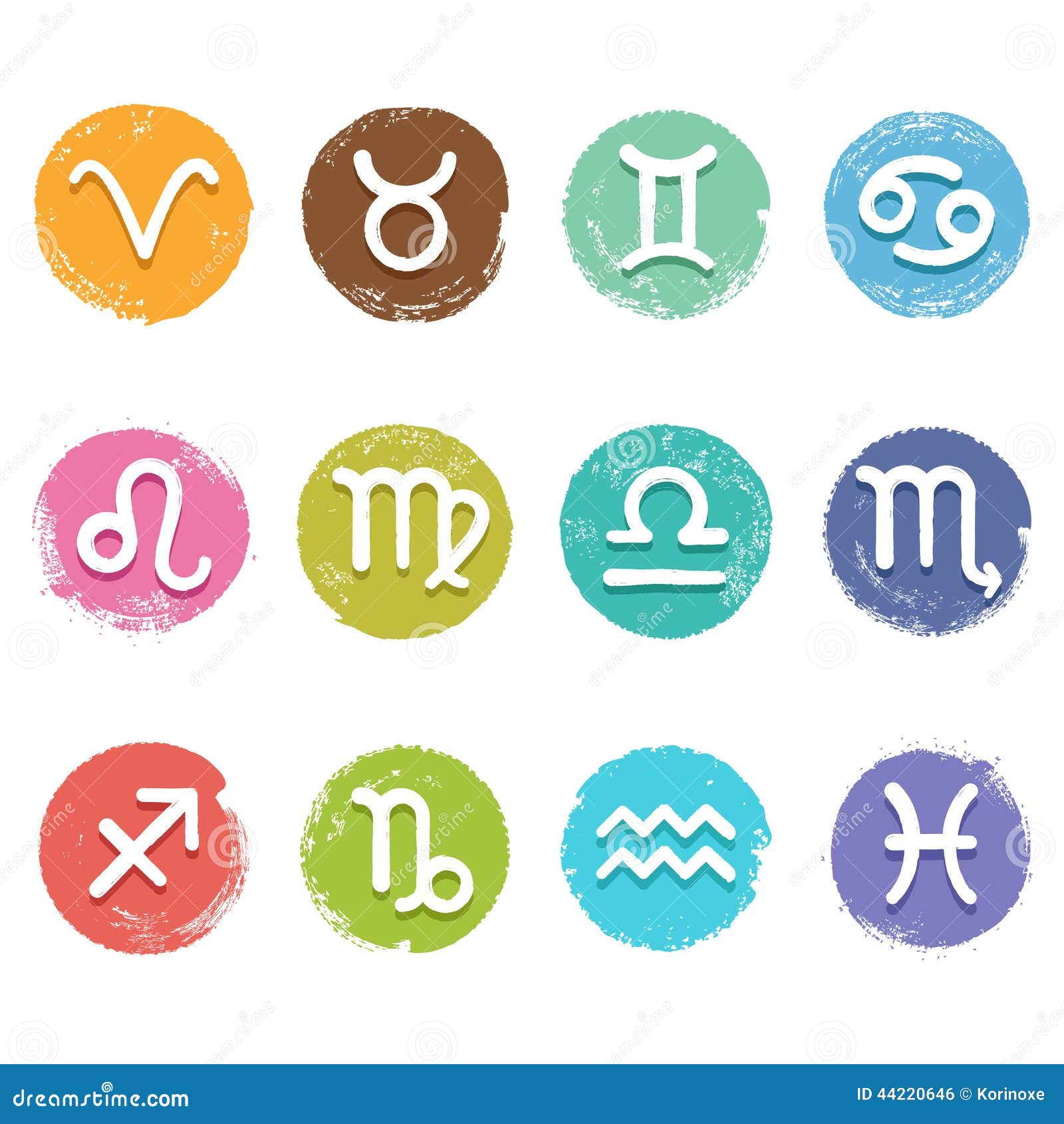 Horoscope set stock vector. Illustration of scorpio, astrology - 44220646