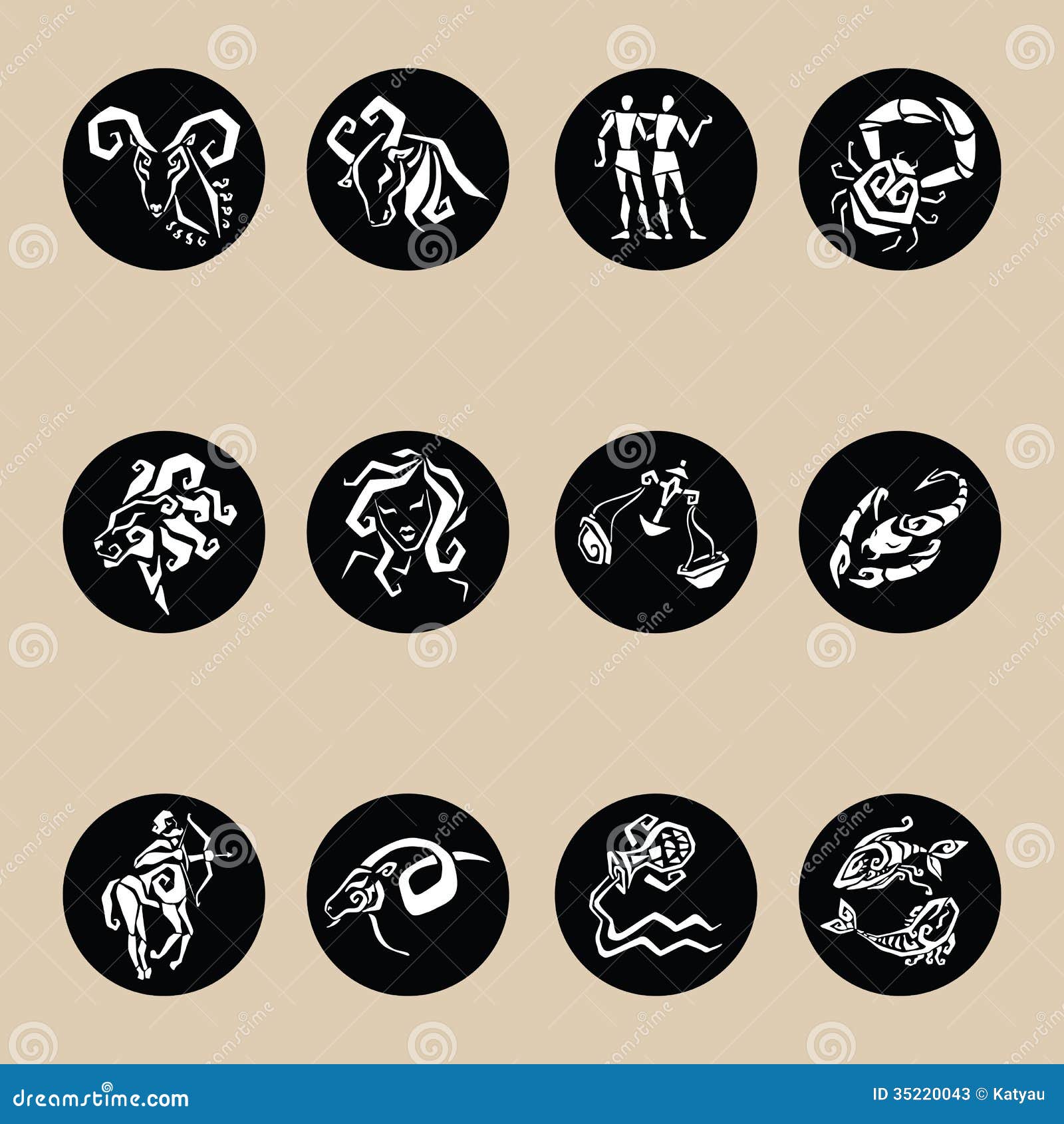 Horoscope Zodiac Star Signs Set Stock Illustration Illustration Of Horoscope Zodiac Star Signs Set Stock Illustration Illustration Of