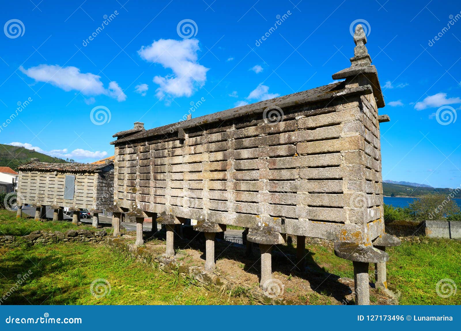 horreo in sardineiro near finisterre of galicia