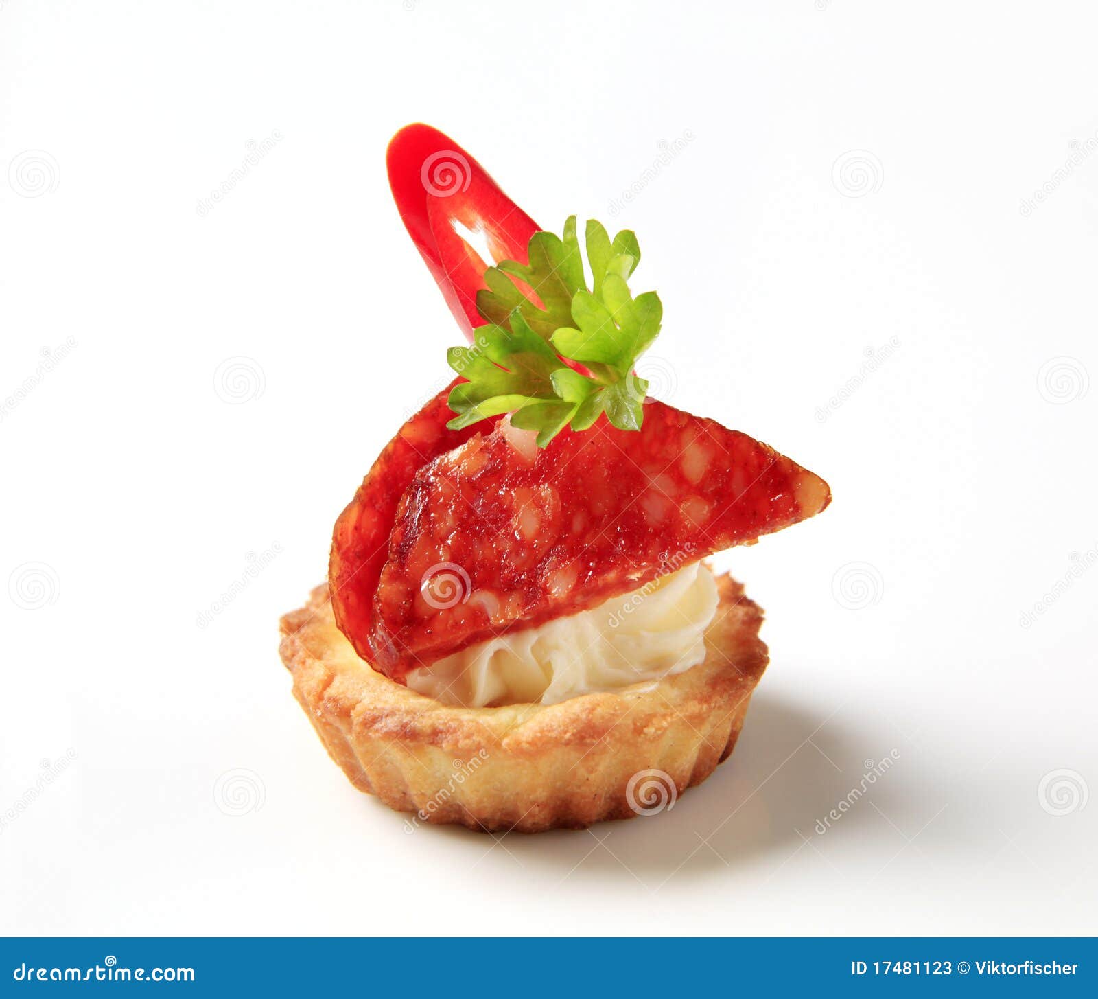Hors d oeuvre stock image. Image of food, shell, salami 17481123