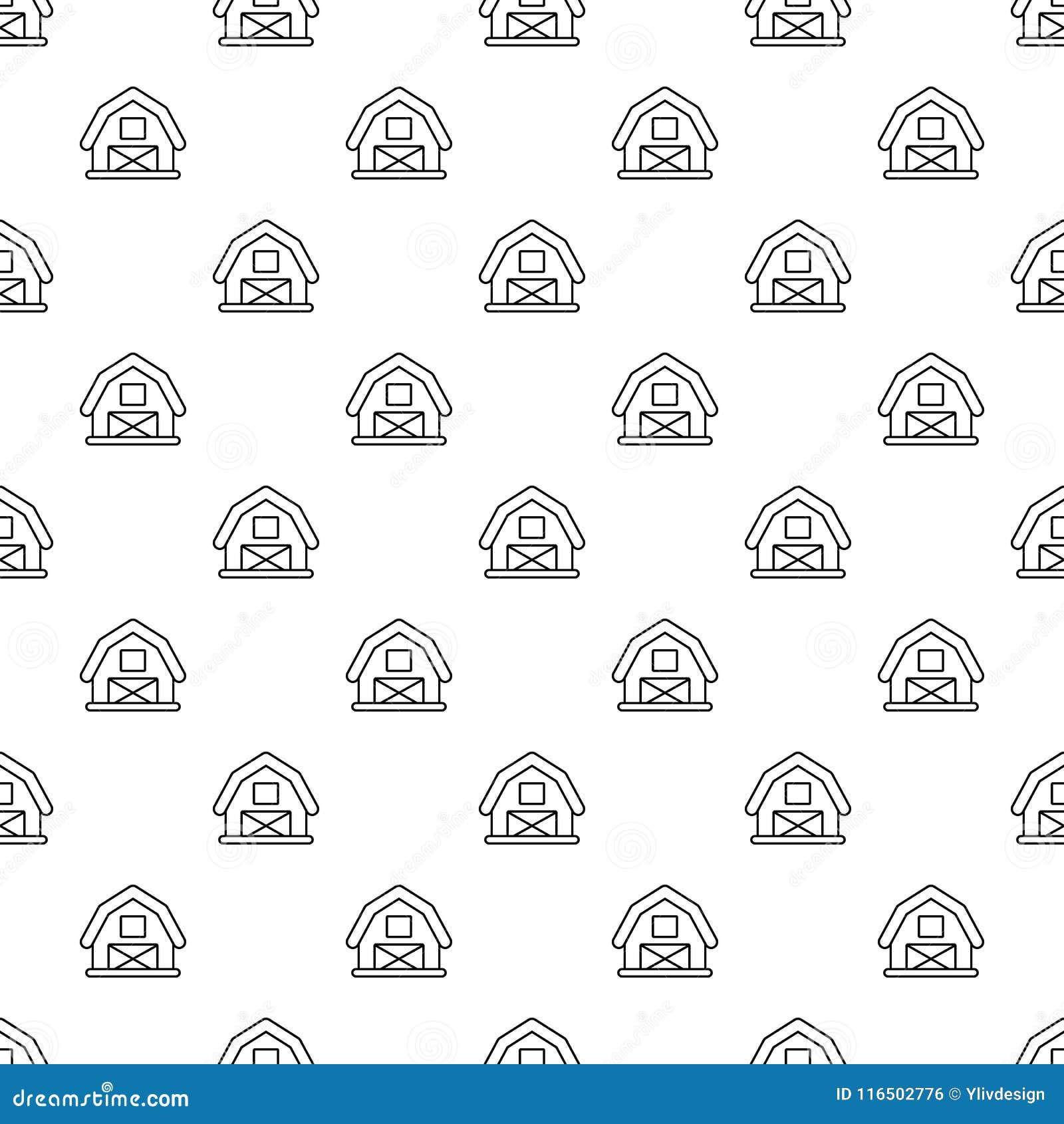 horse barn pattern  seamless