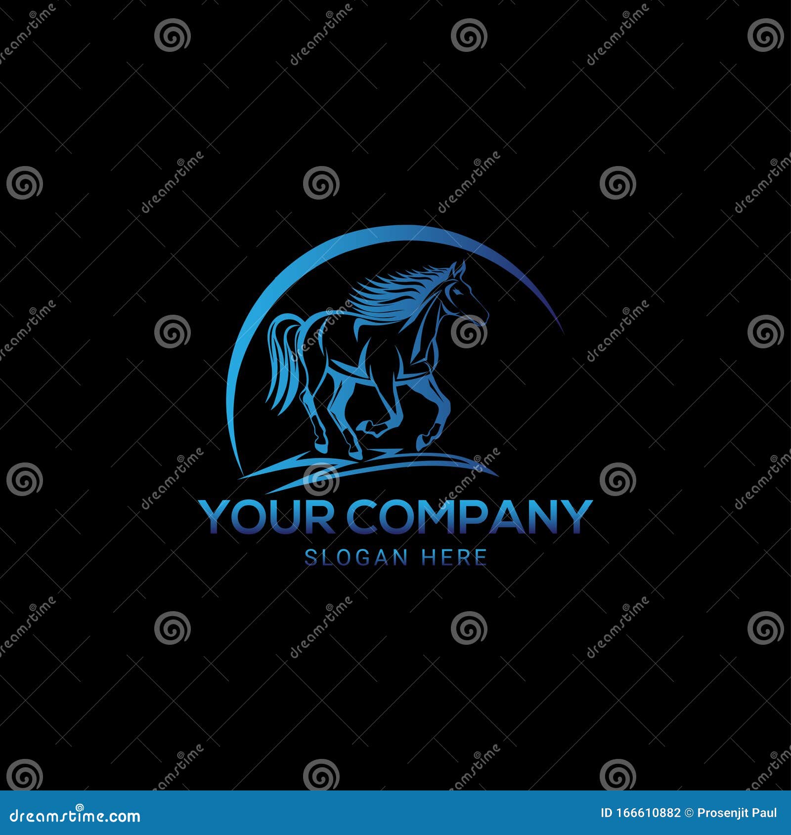 Horse Brand, Horse Logo Template Design Stock Vector Illustration of