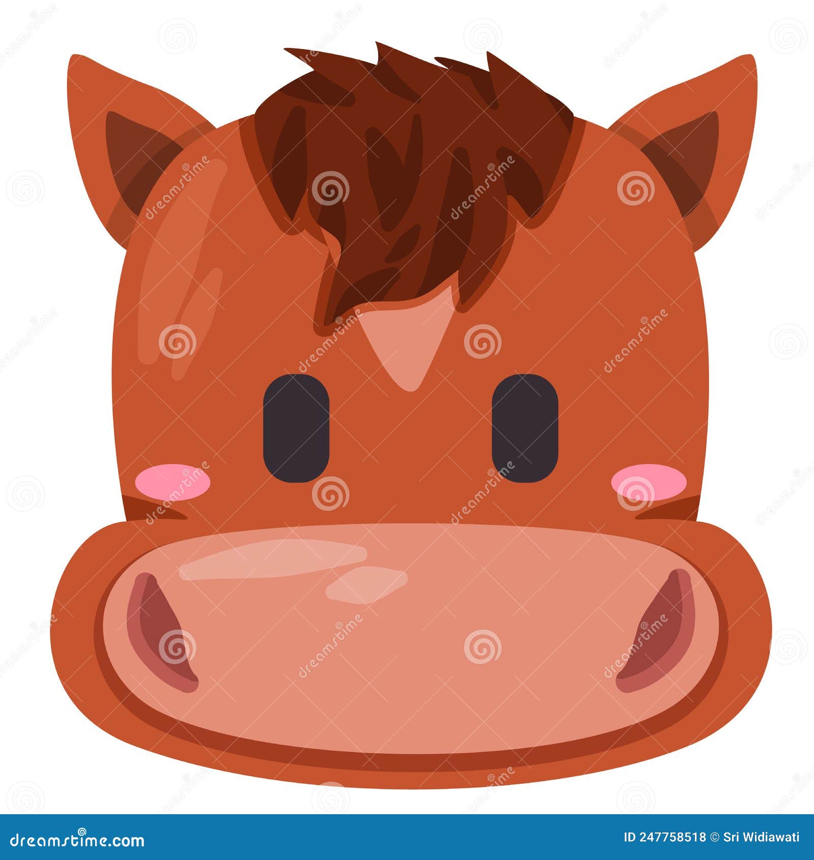 animal smile vector