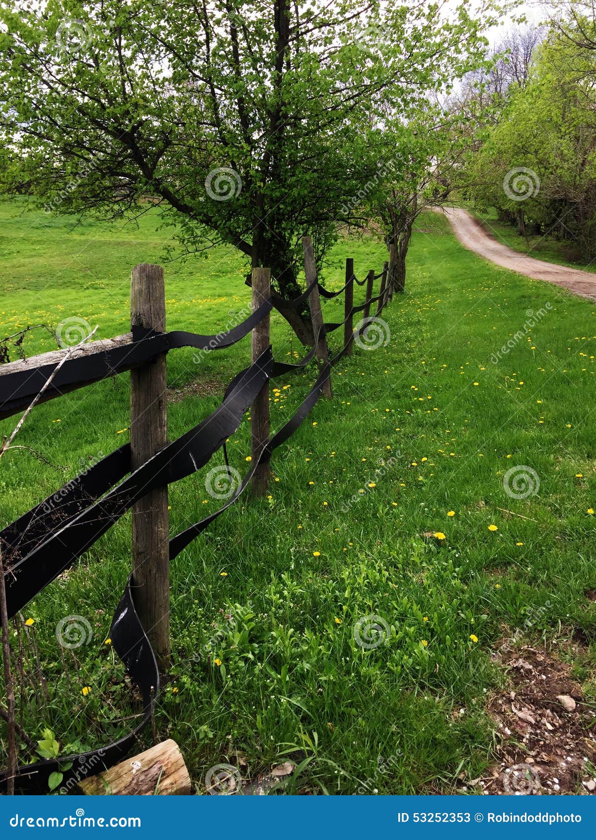 Horse farm fence in Ohio stock image. Image of geometric 53252353