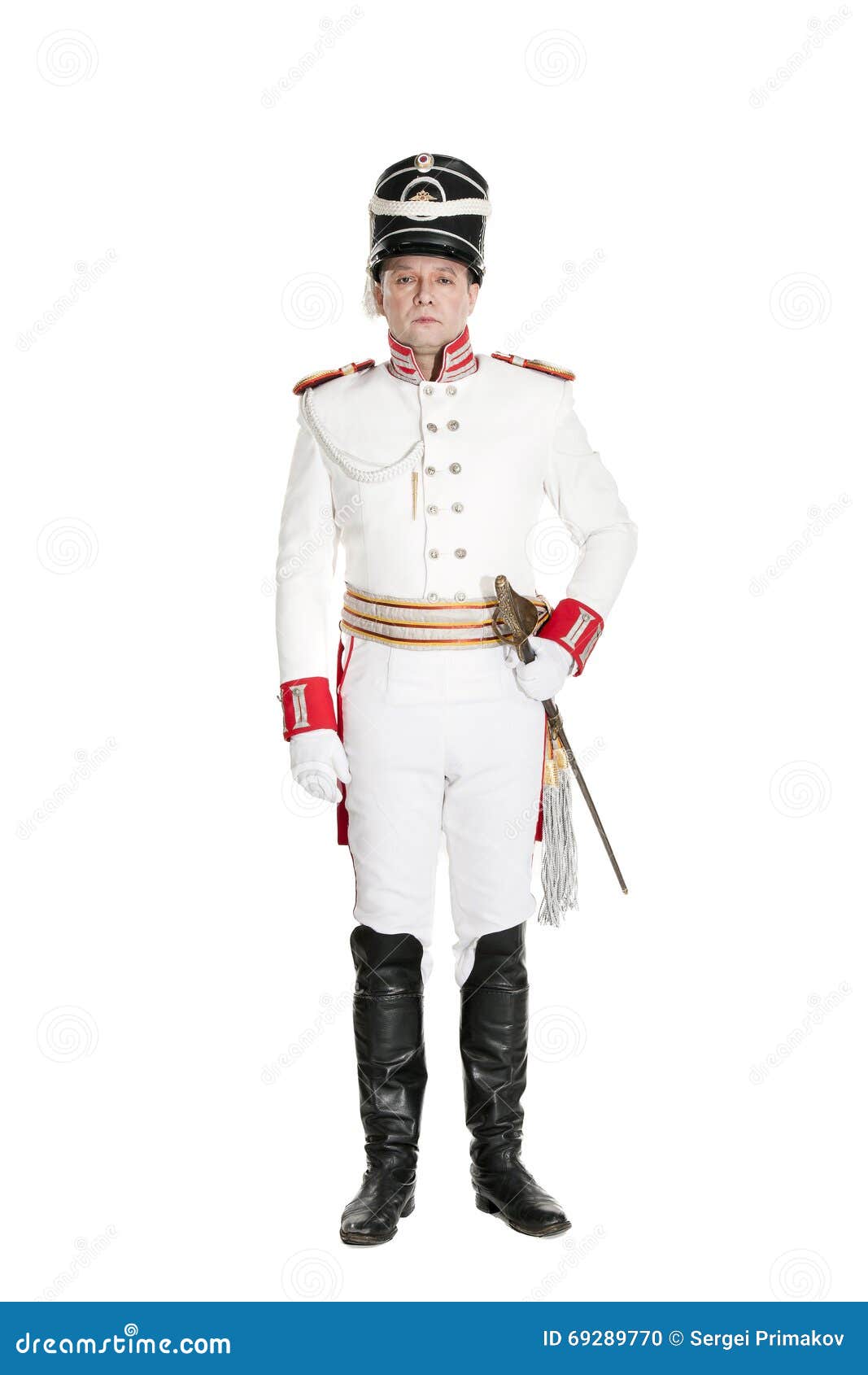 Horse Guards Officer Marching on the Parade Ground. Stock Photo - Image ...