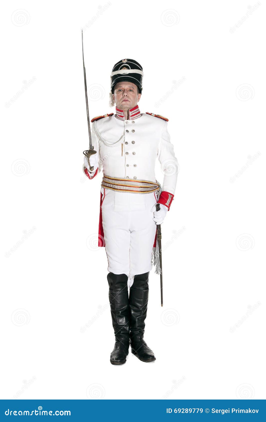 Horse Guards Officer Marching on the Parade Ground. Stock Image - Image ...