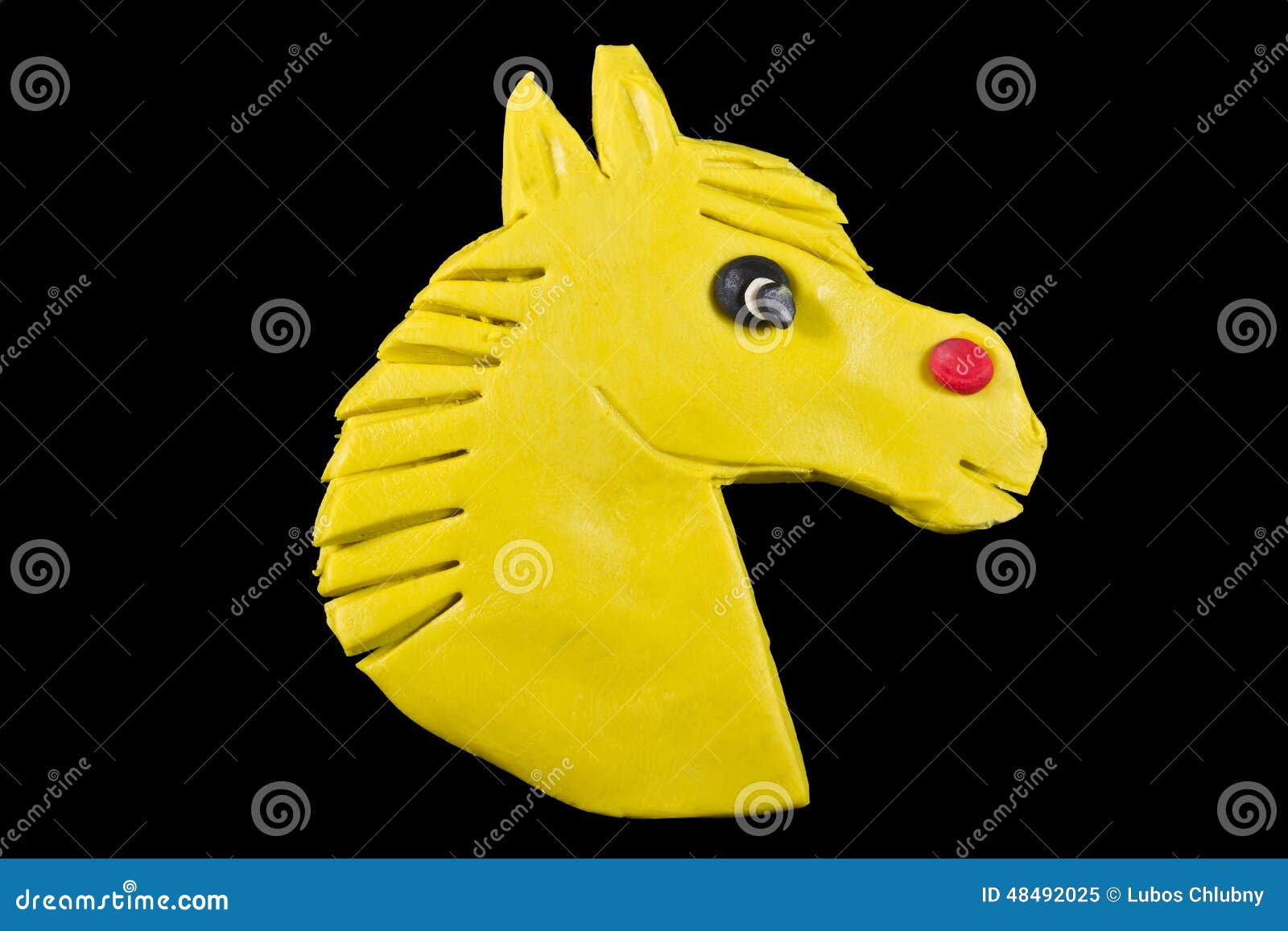 The Horse Head Created from Plasticine Stock Image Image of symbol