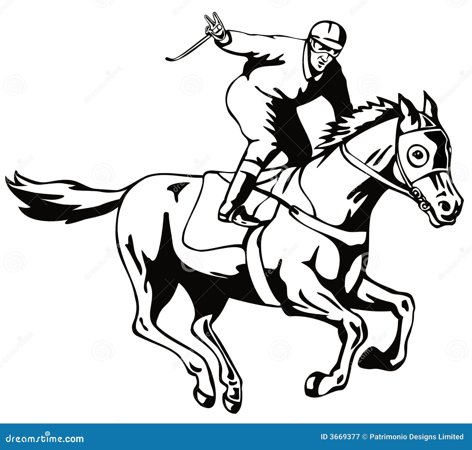 clipart horse and jockey - photo #6