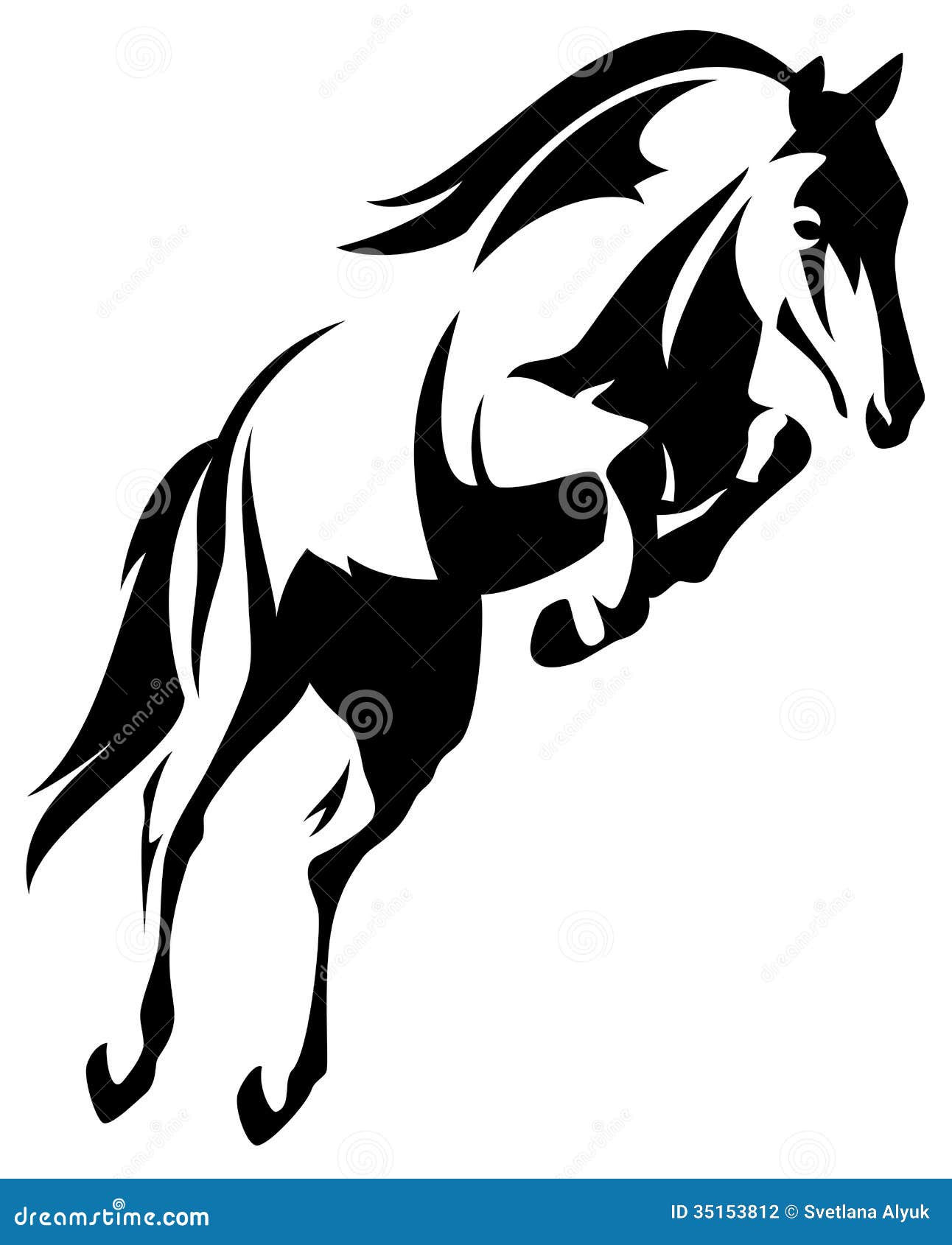 Horse Jump Vector Stock Photography - Image: 35153812