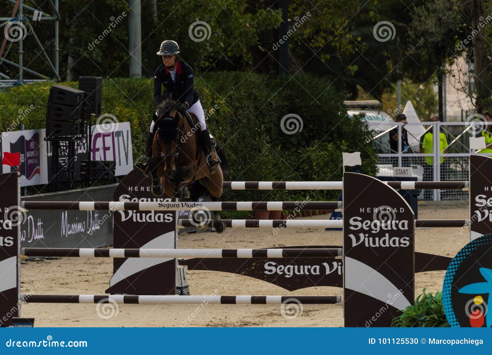 Longines FEI Nations Cup Jumping Final, Barcelona Editorial Image