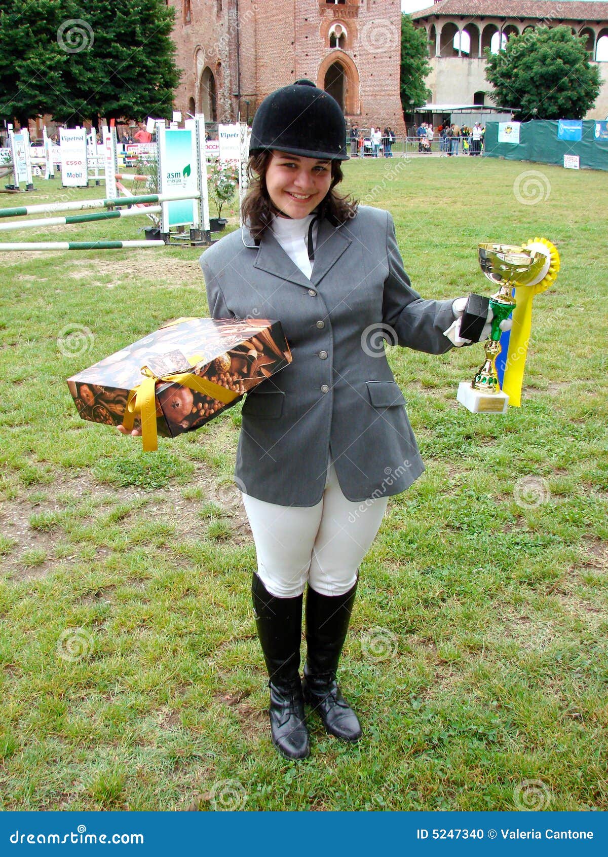 Horse Jumping Show, the Winner Editorial Image Image of italy, brown
