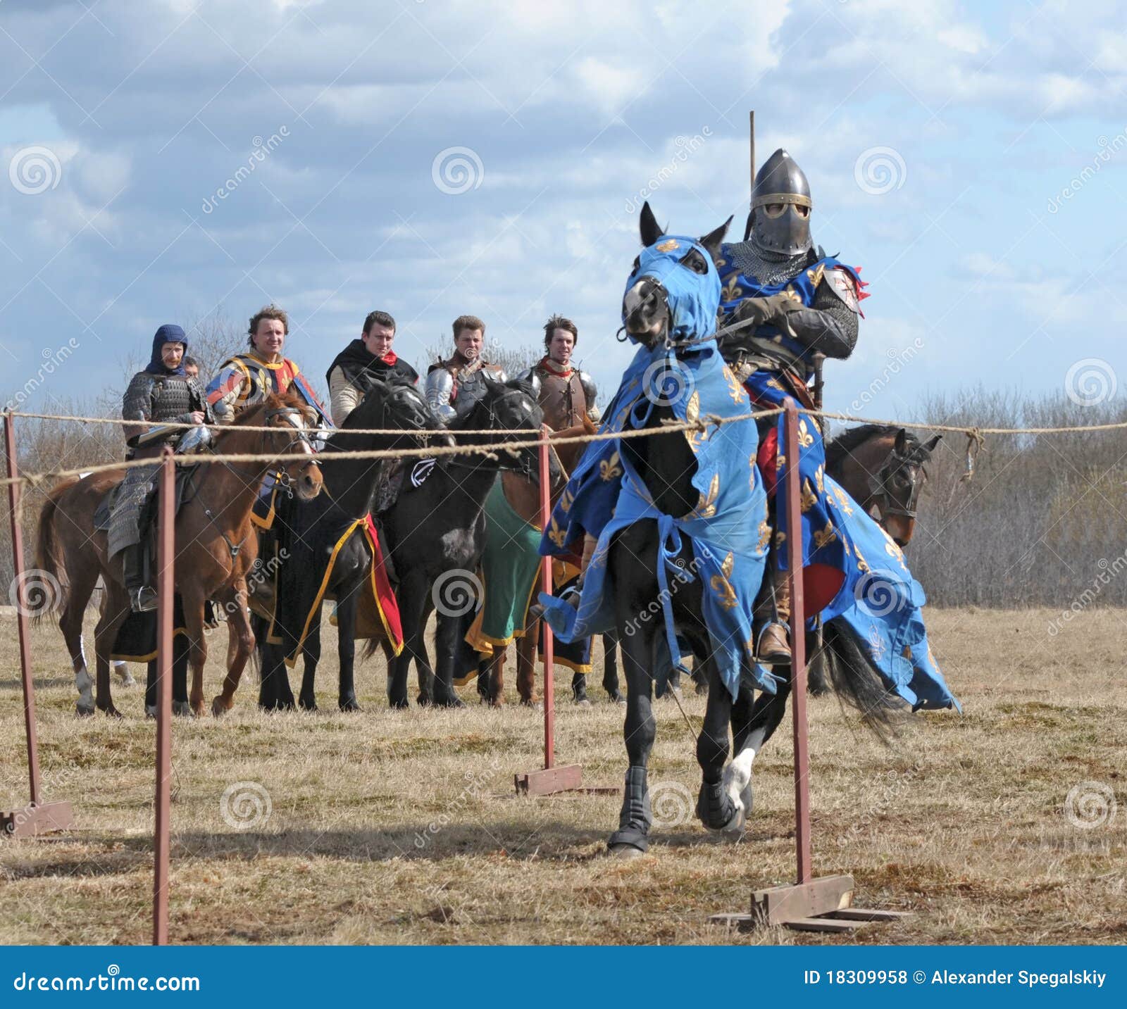 The Horse Knight In A Heavy Armor Editorial Stock Photo Image 18309958