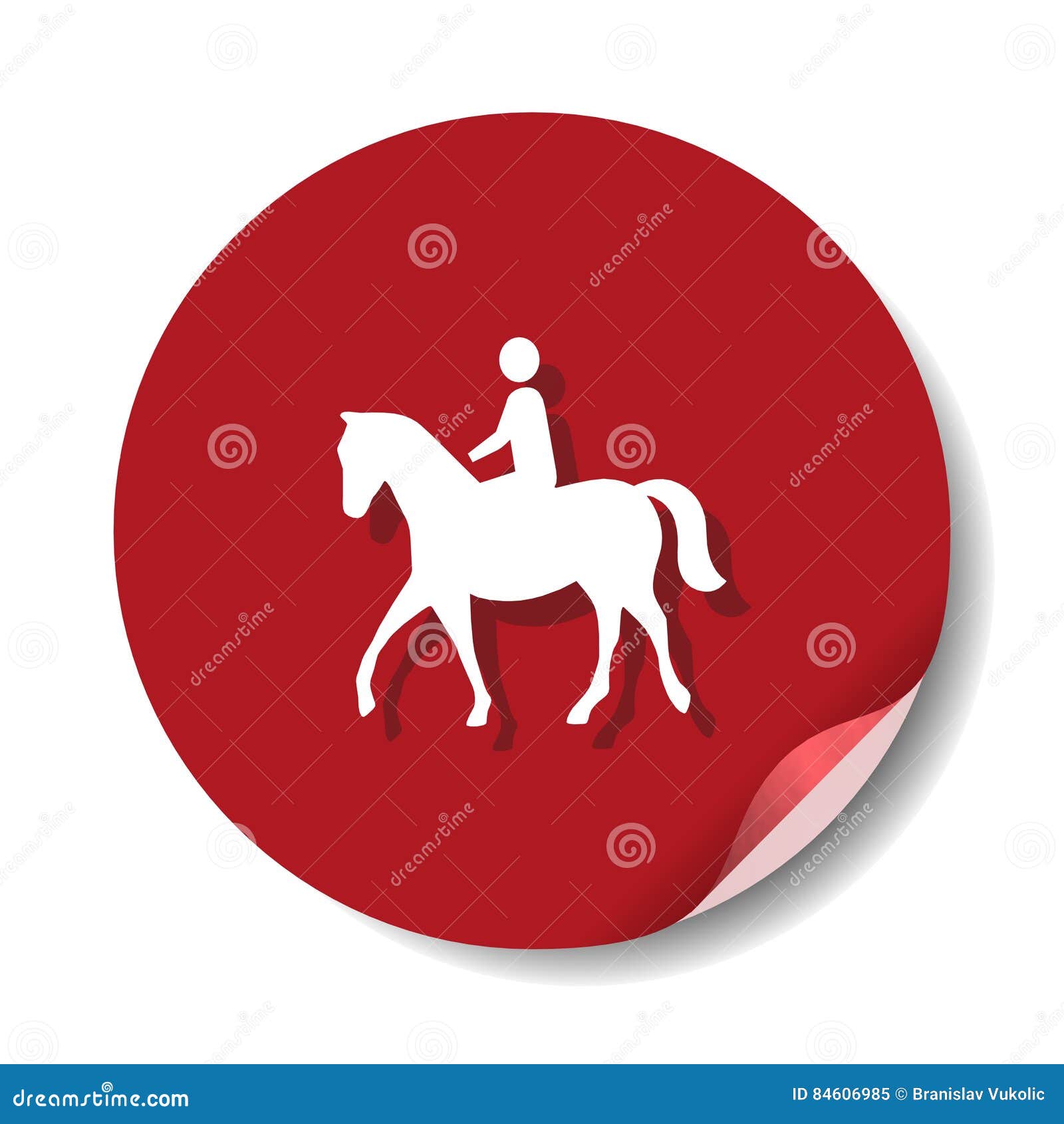 Horse label, illustration stock illustration. Illustration of website