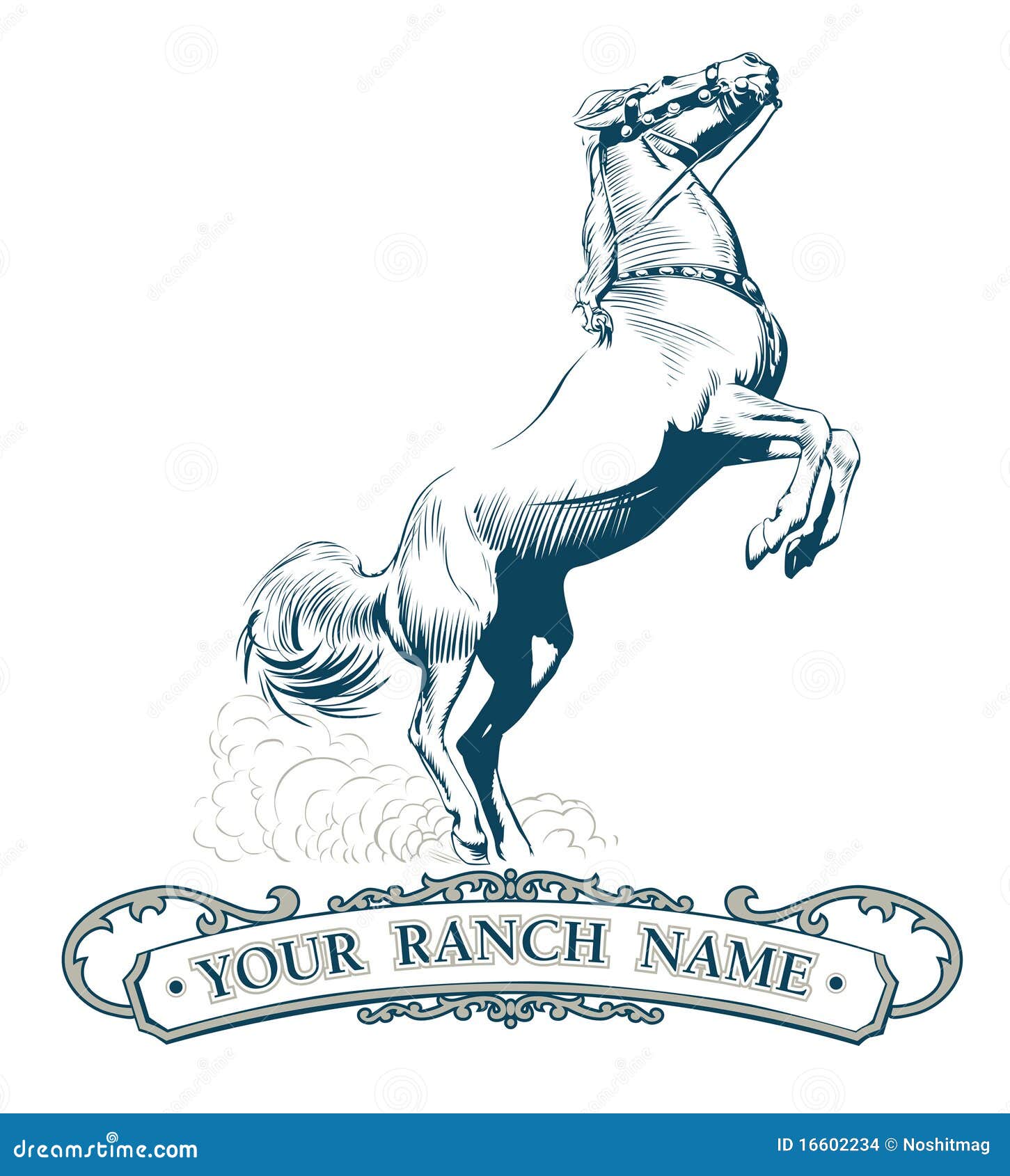 Horse label vintage stock vector. Illustration of insignia 16602234