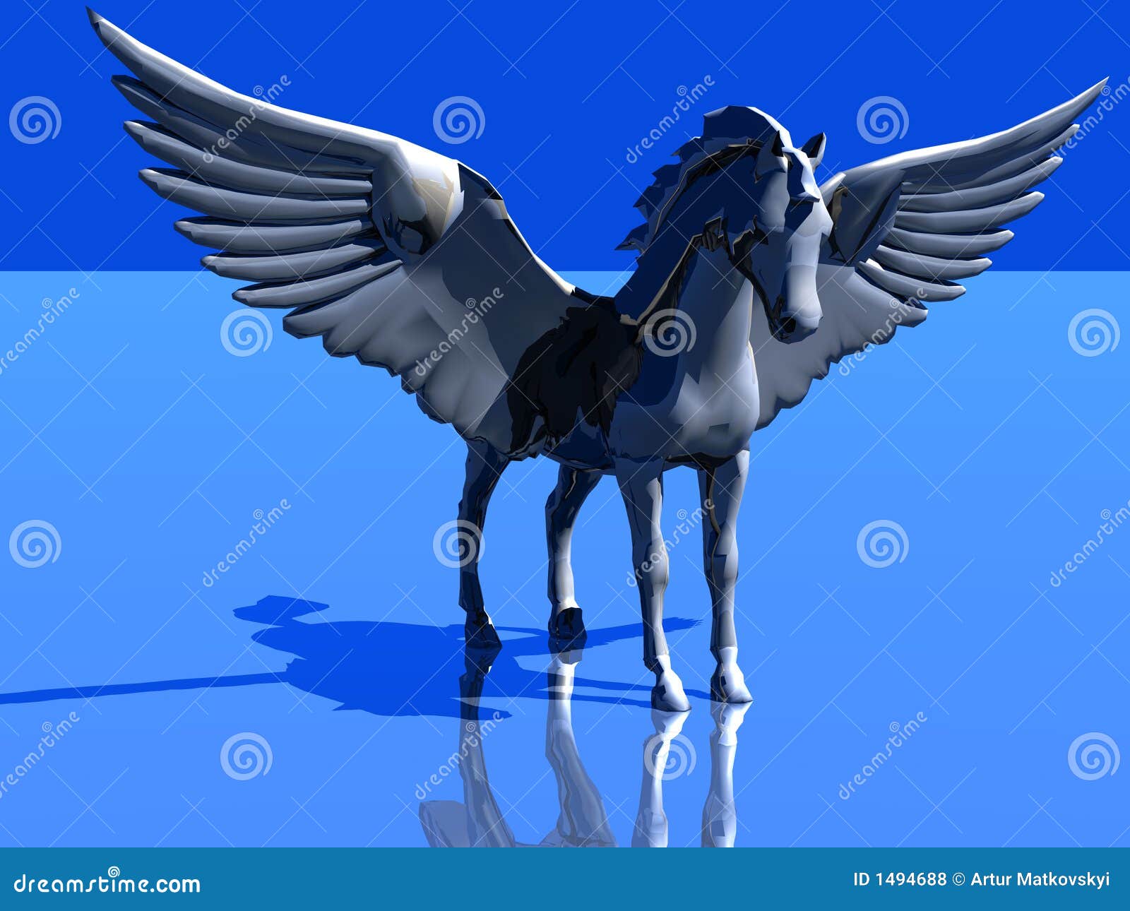 Horse like a bird stock illustration. Illustration of photomanipulation