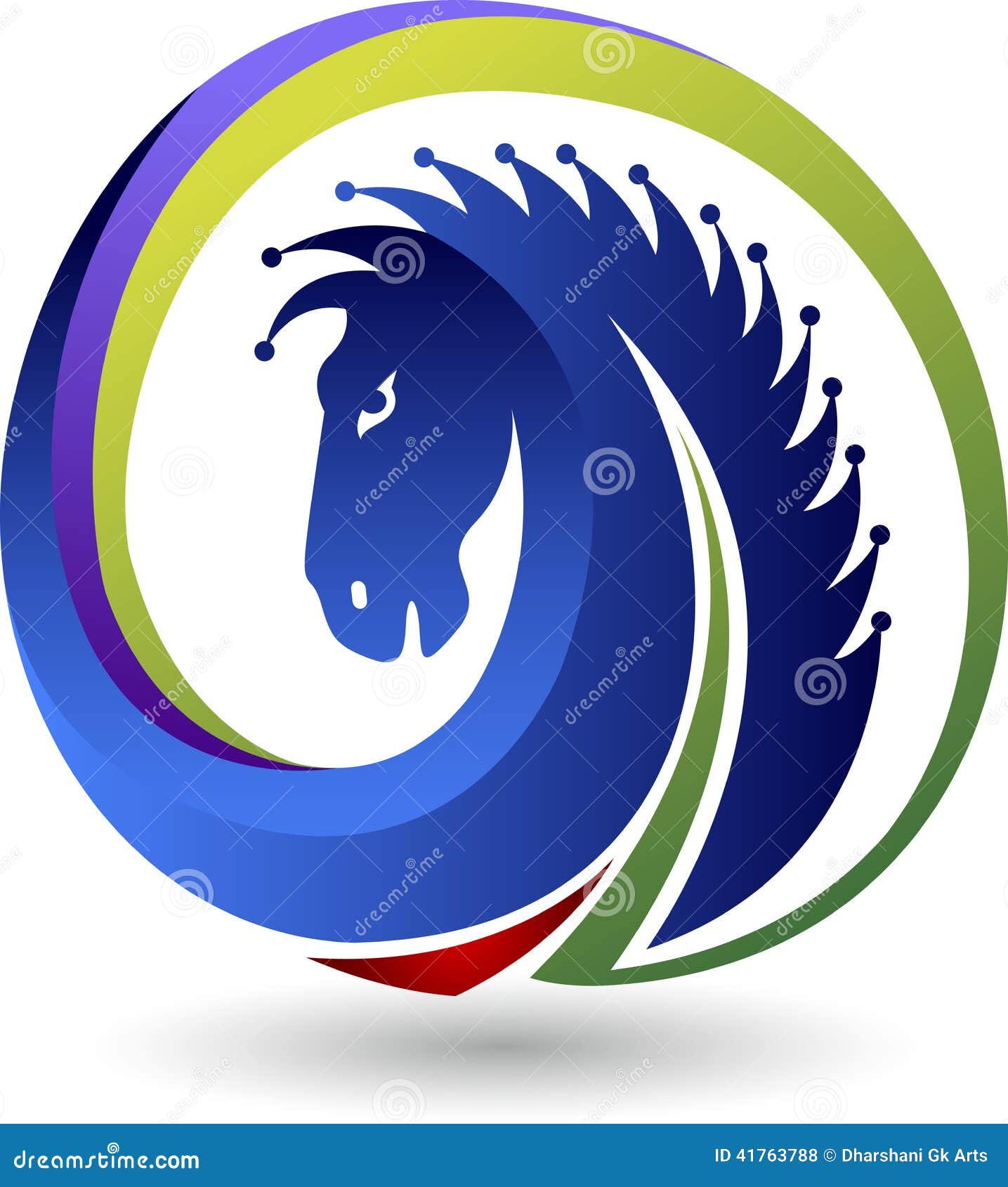 Horse logo stock vector. Illustration of colorful, logo 41763788