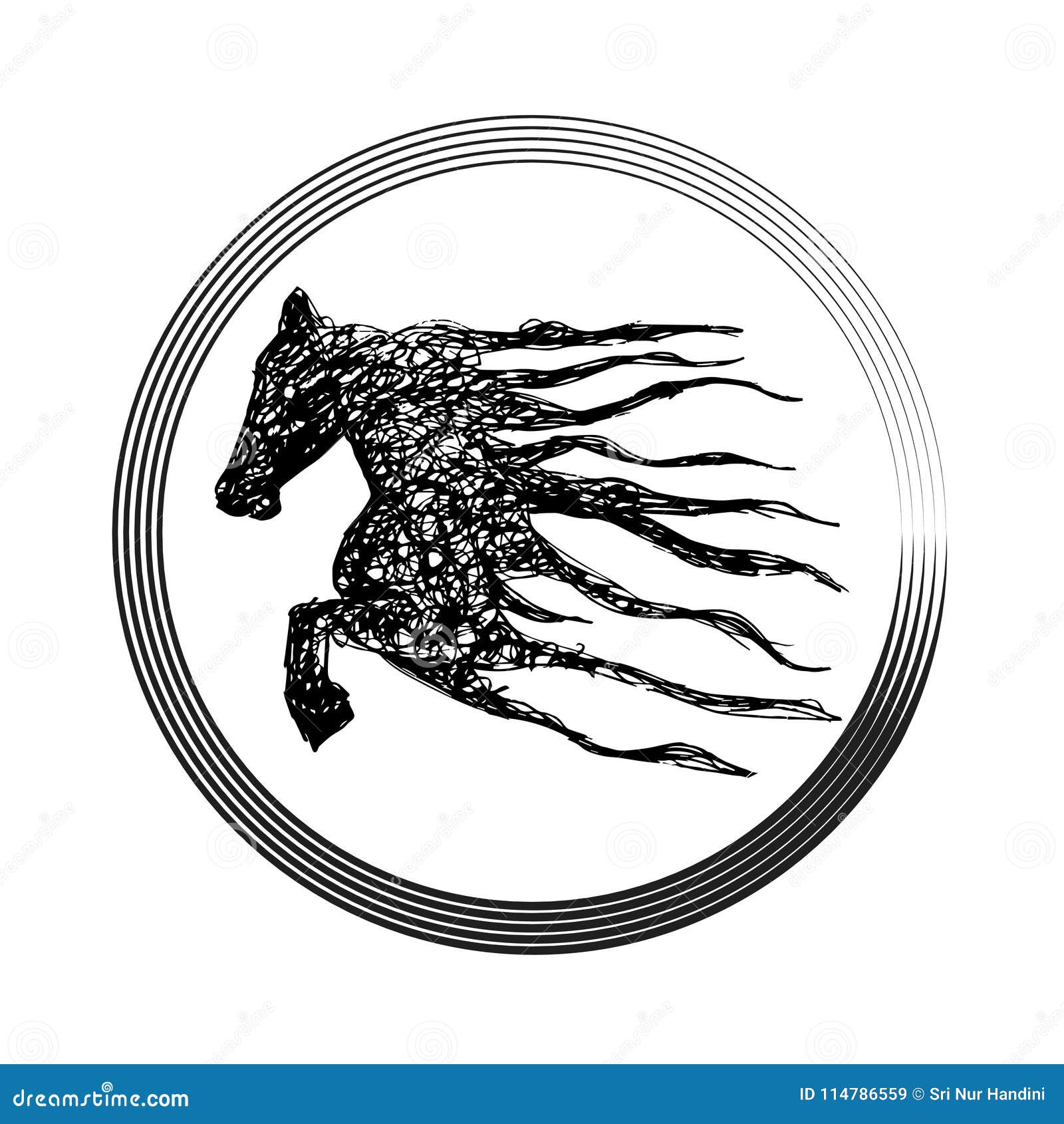 Horse Logo Stock Vector Illustration Of Circle Mascot Horse Logo Stock Vector Illustration Of Circle Mascot