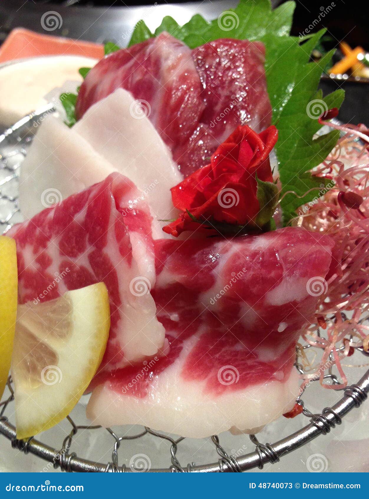 Horse meat sushi stock image. Image of rawmeat, rawfood 48740073