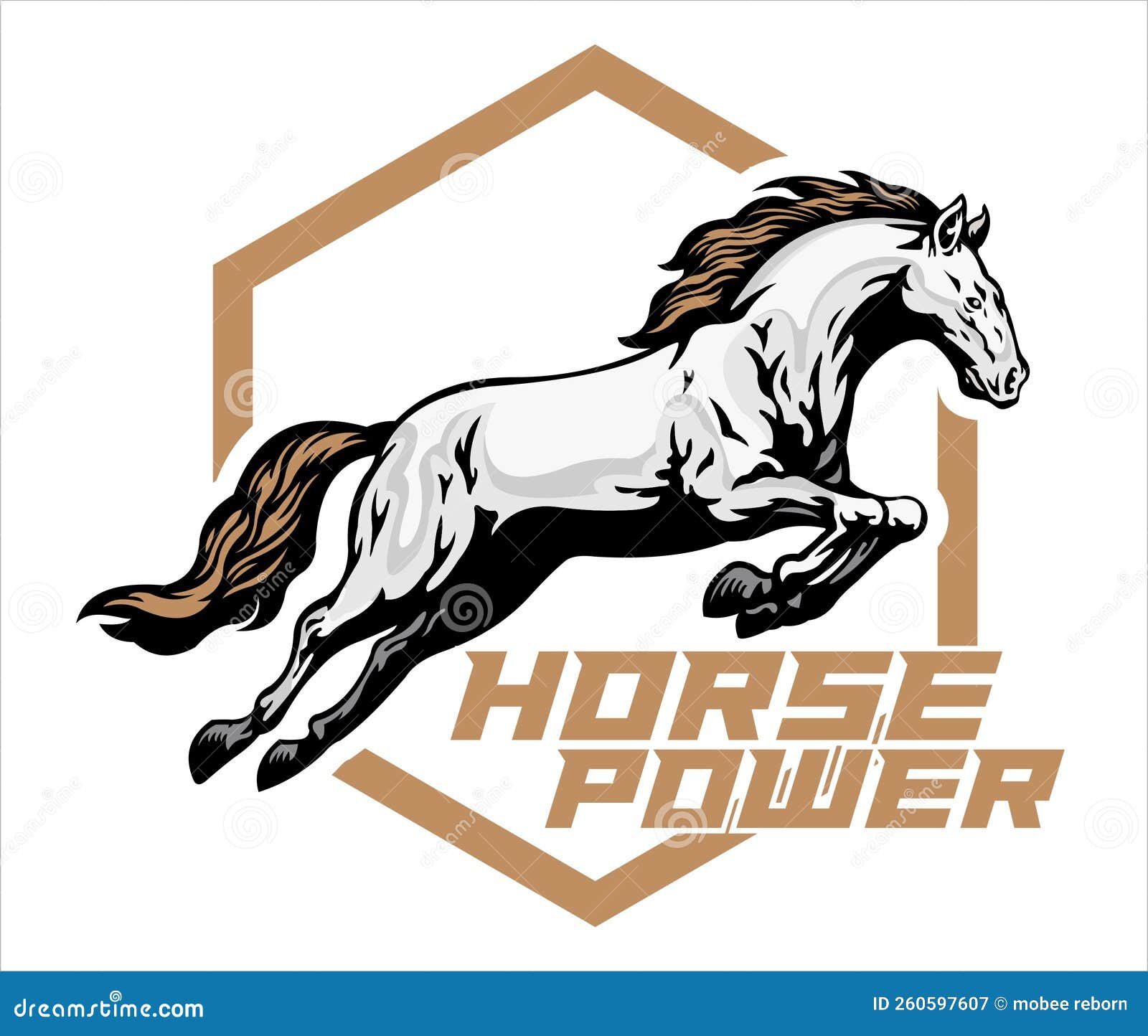 Horse Power Vector Badge Or Logo. 230873451
