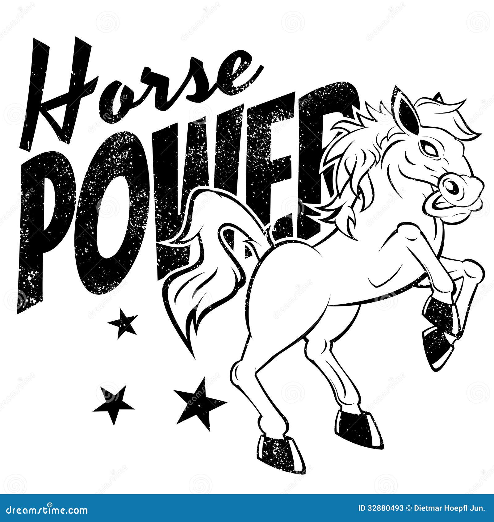 Horse power stock vector. Illustration of stallion, power 32880493