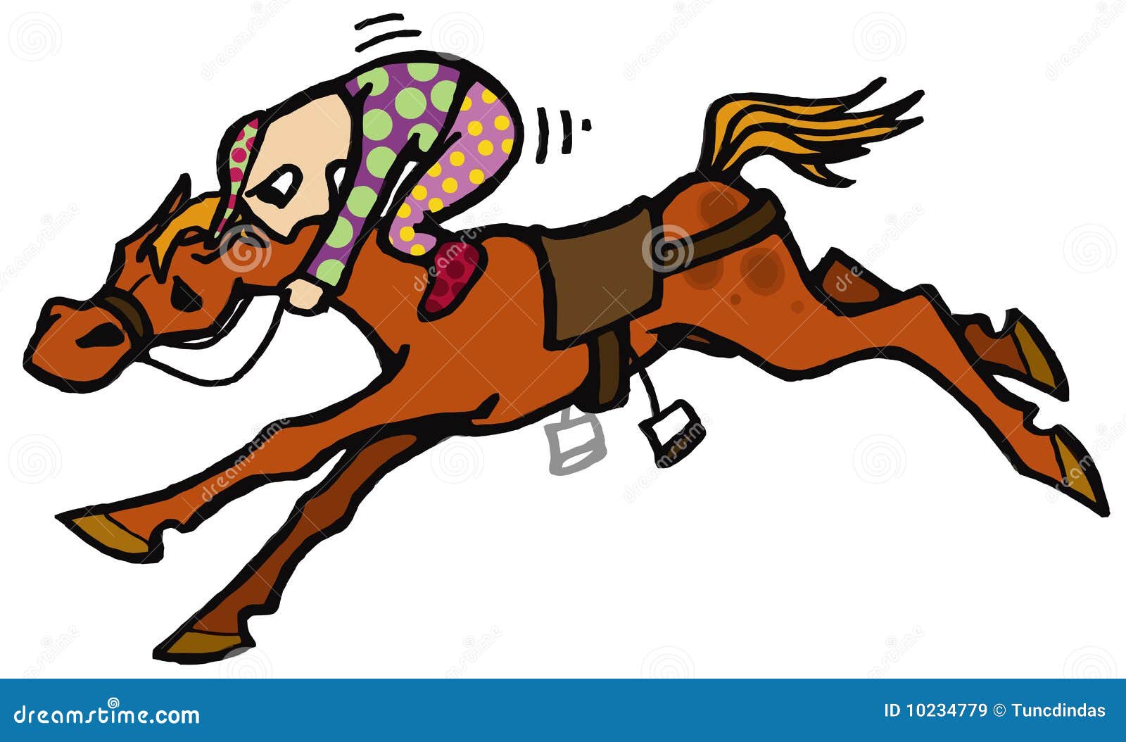 Horse race stock vector. Illustration of pony, winning - 10234779