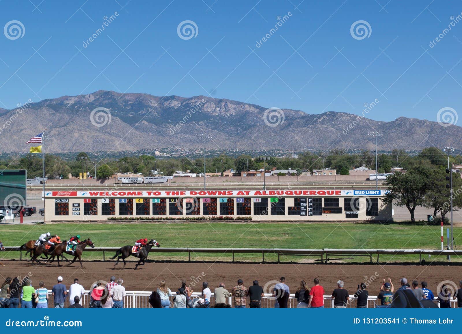 Horse Racing at Albuquerque Downs Editorial Photo Image of betting