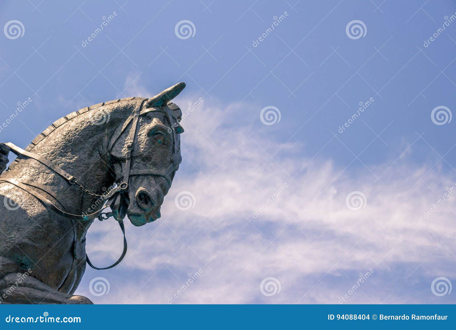 horse sculpture in macroplaza monterrey mexico