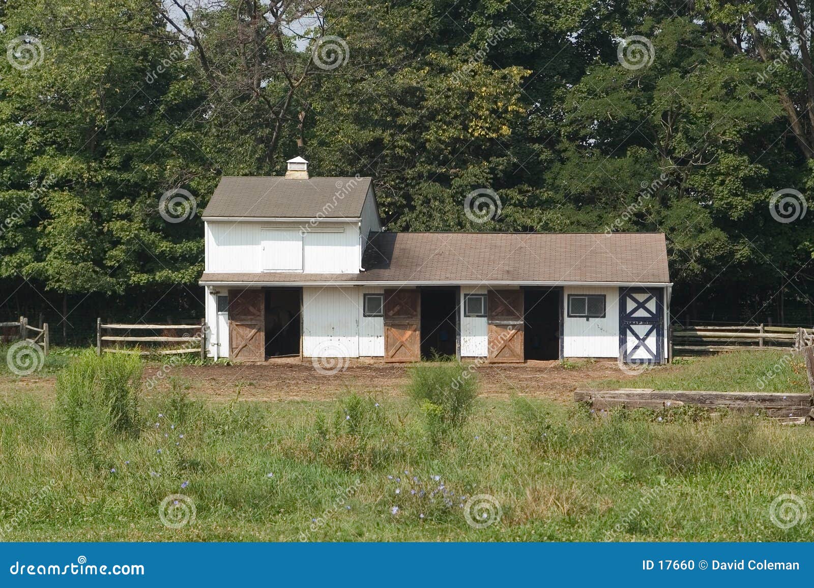 Horse Stable stock photo. Image of ohio, field, barn, stable 17660