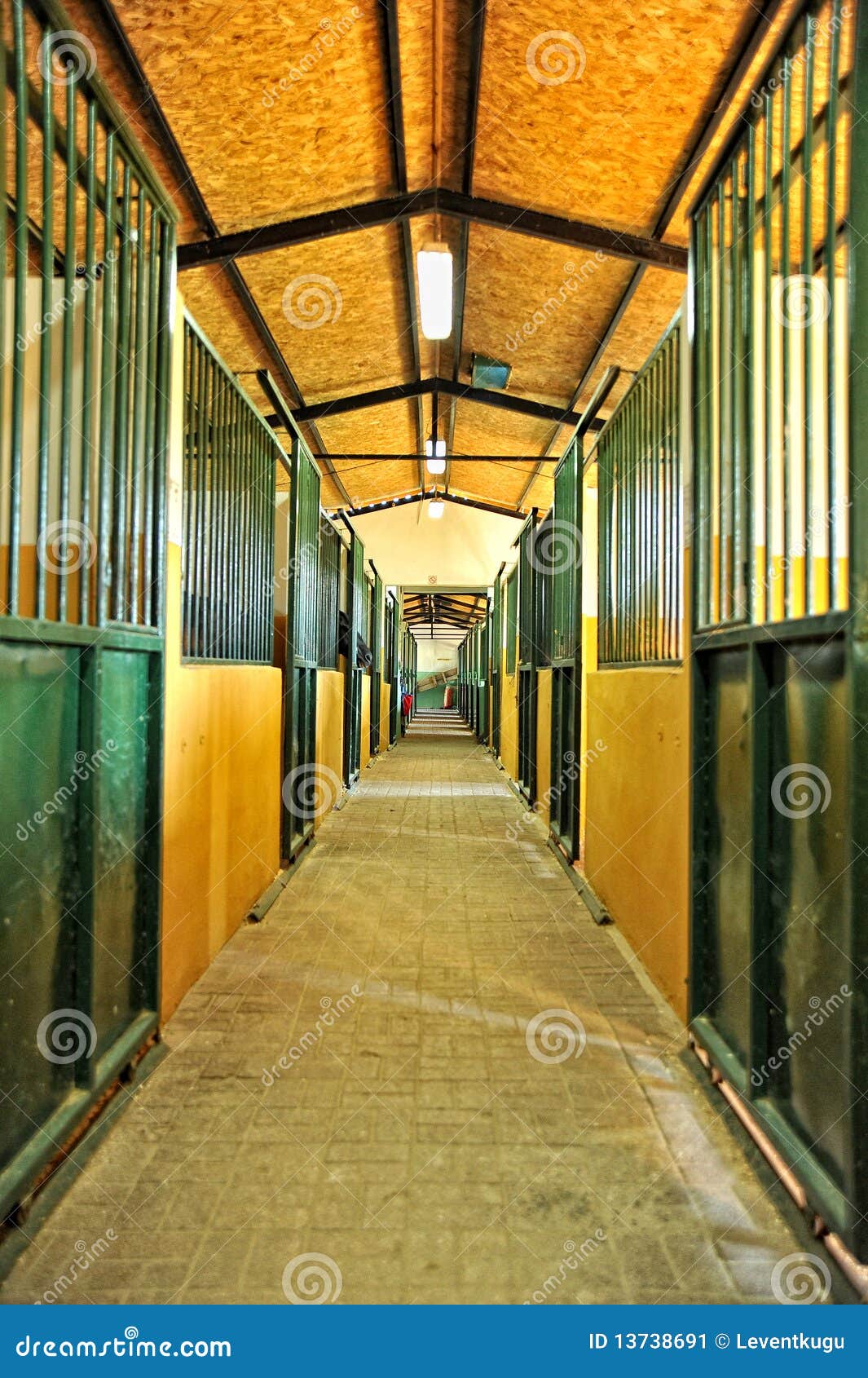 Horse stables stock image. Image of barns, meadow, pasture 13738691
