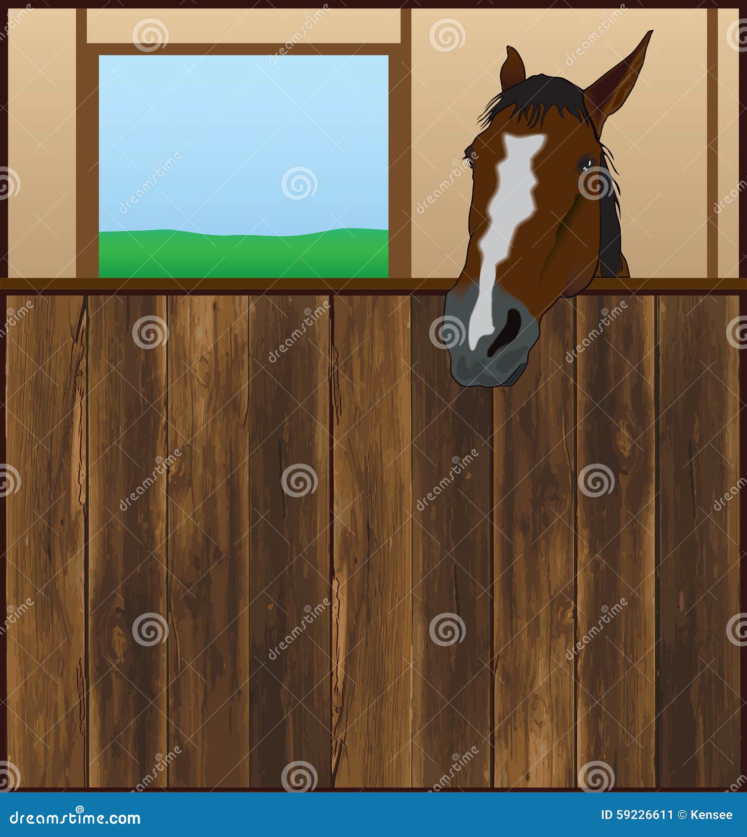 A Horse Stall Equipped With A Highpressure Sprayer And Drainage System