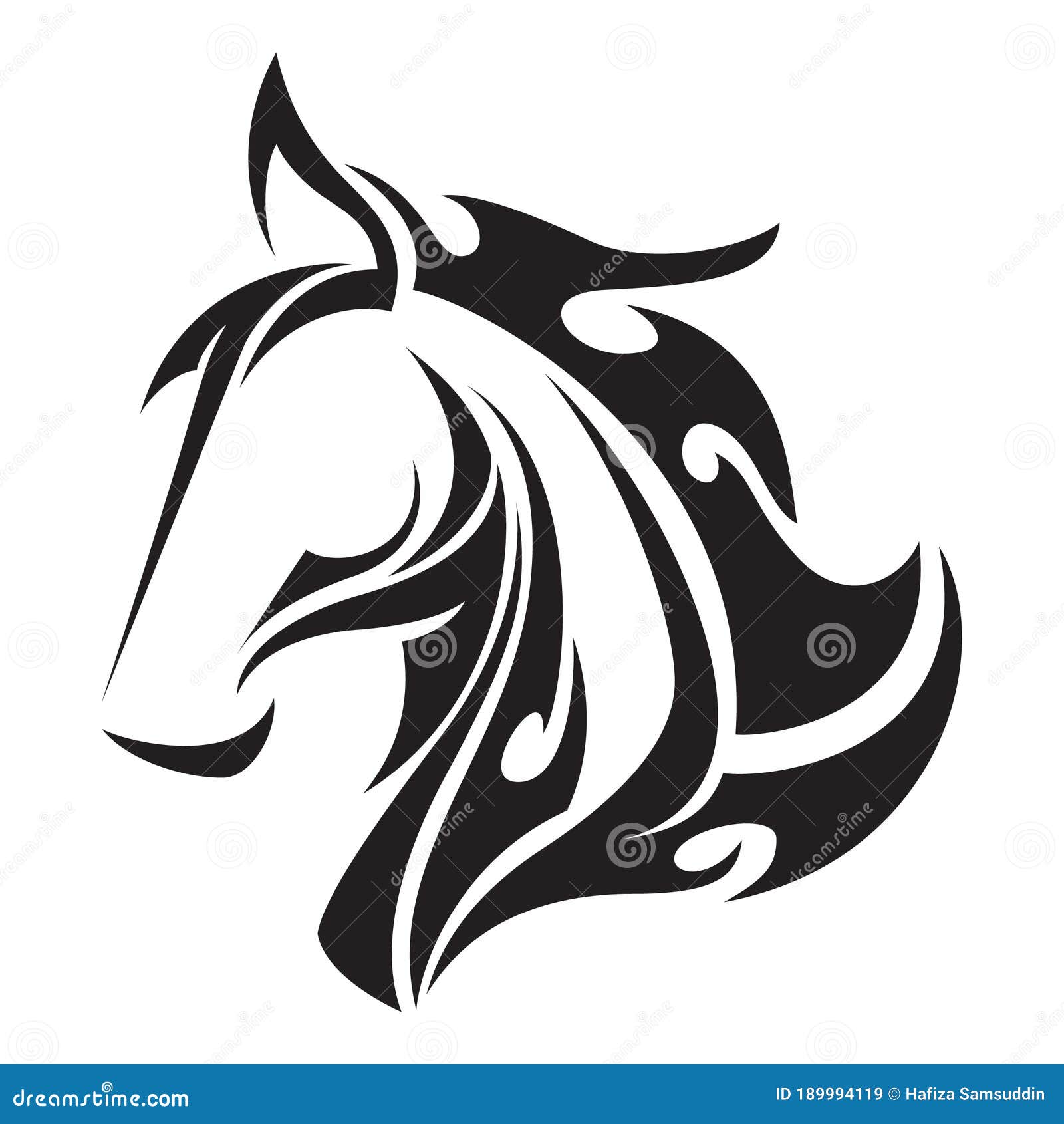 Line Art Collection Custom Horse Head Outline PNG File  Etsy