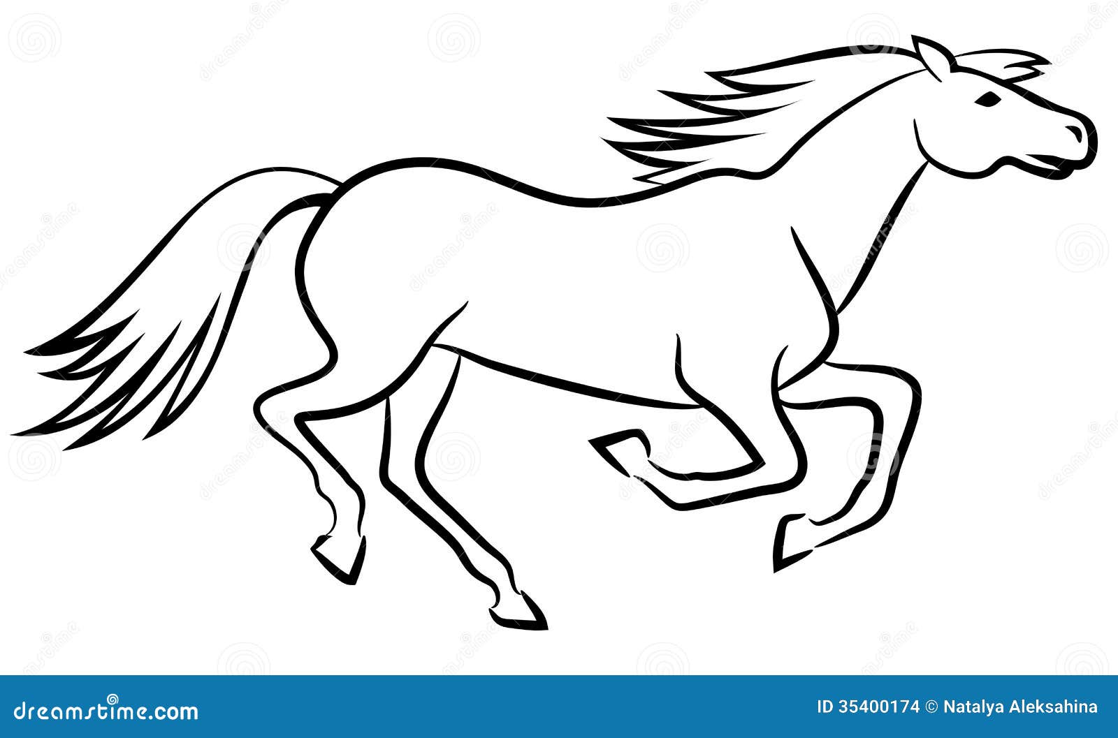 Horse Vector Outline Stock Illustrations – 29,548 Horse Vector Outline