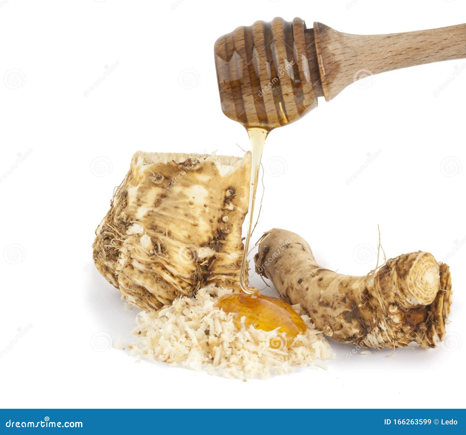 Horseradish e mel imagem de stock. Imagem de gotejamento 166263599