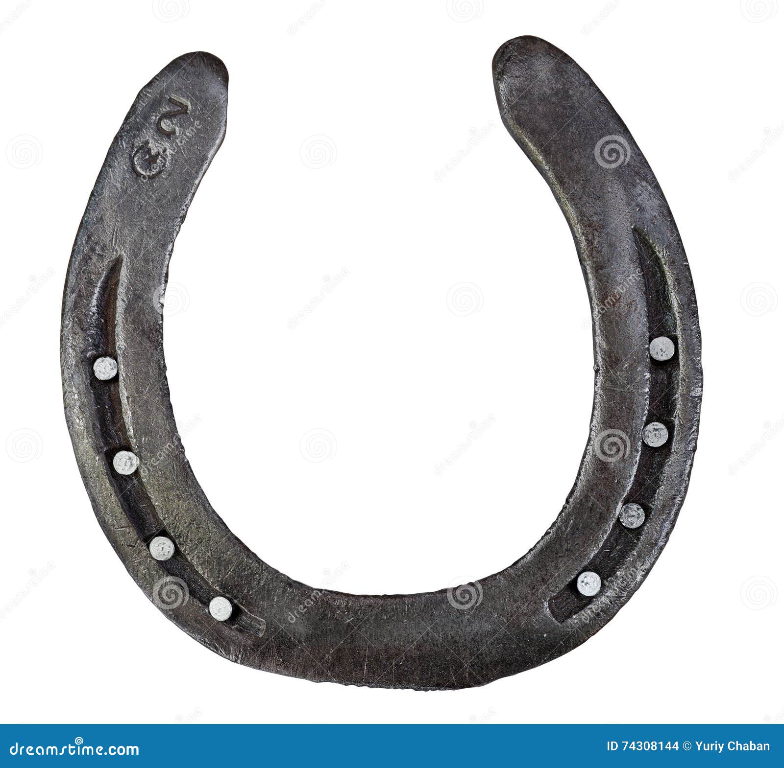 Horseshoe photo stock. Image du métallique, fortune, matériel 74308144